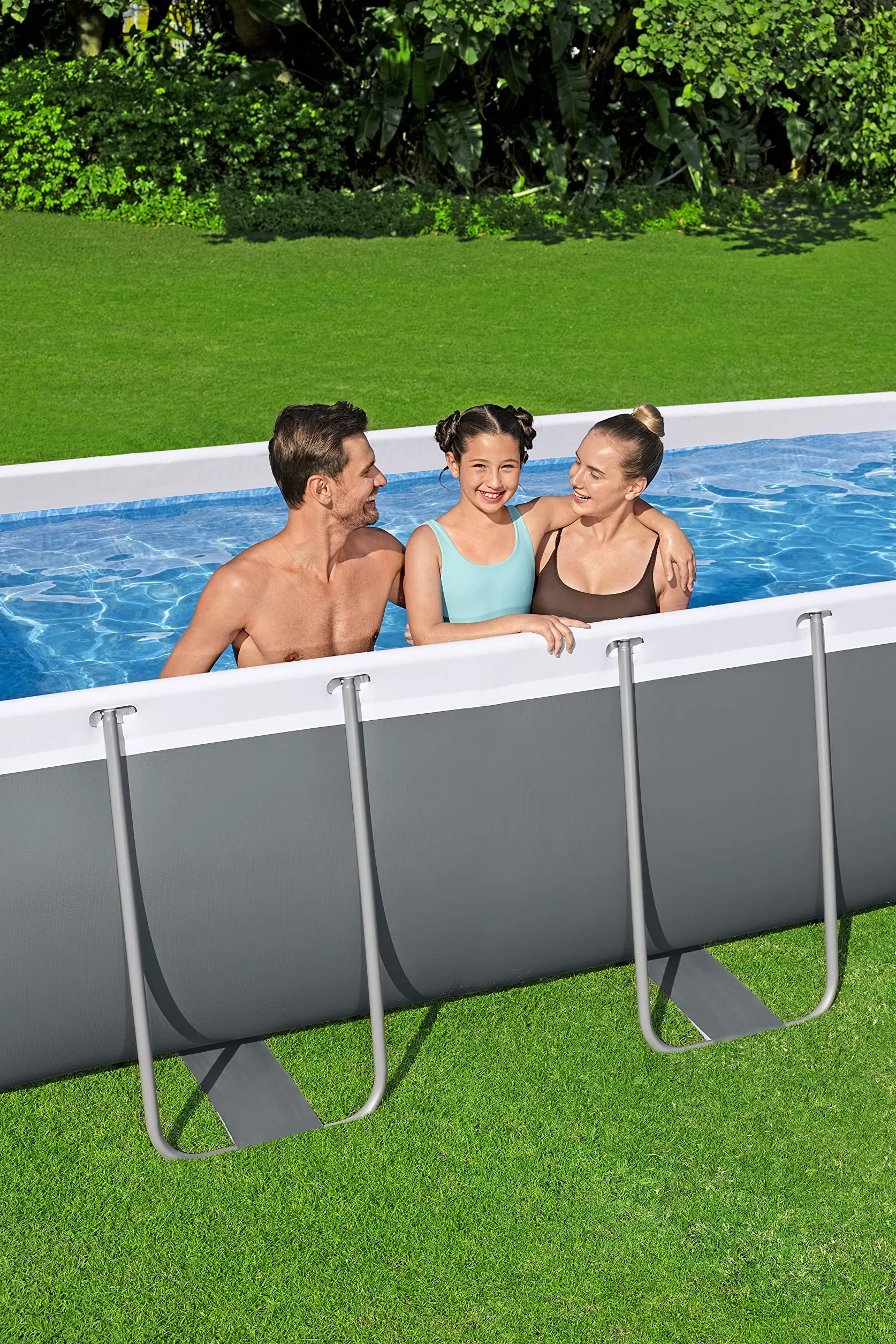 13'3" x 6'7" x 39,5"/4,04m x 2,01m x 1,00 m prostokątny zestaw basenów