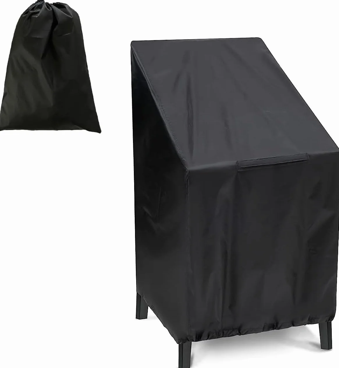 Pokrowiec ochronny na krzesło ogrodowe, tkanina Oxford 210D, pokrowiec ochronny na krzesła balkonowe, 65 x 65 x 120 cm