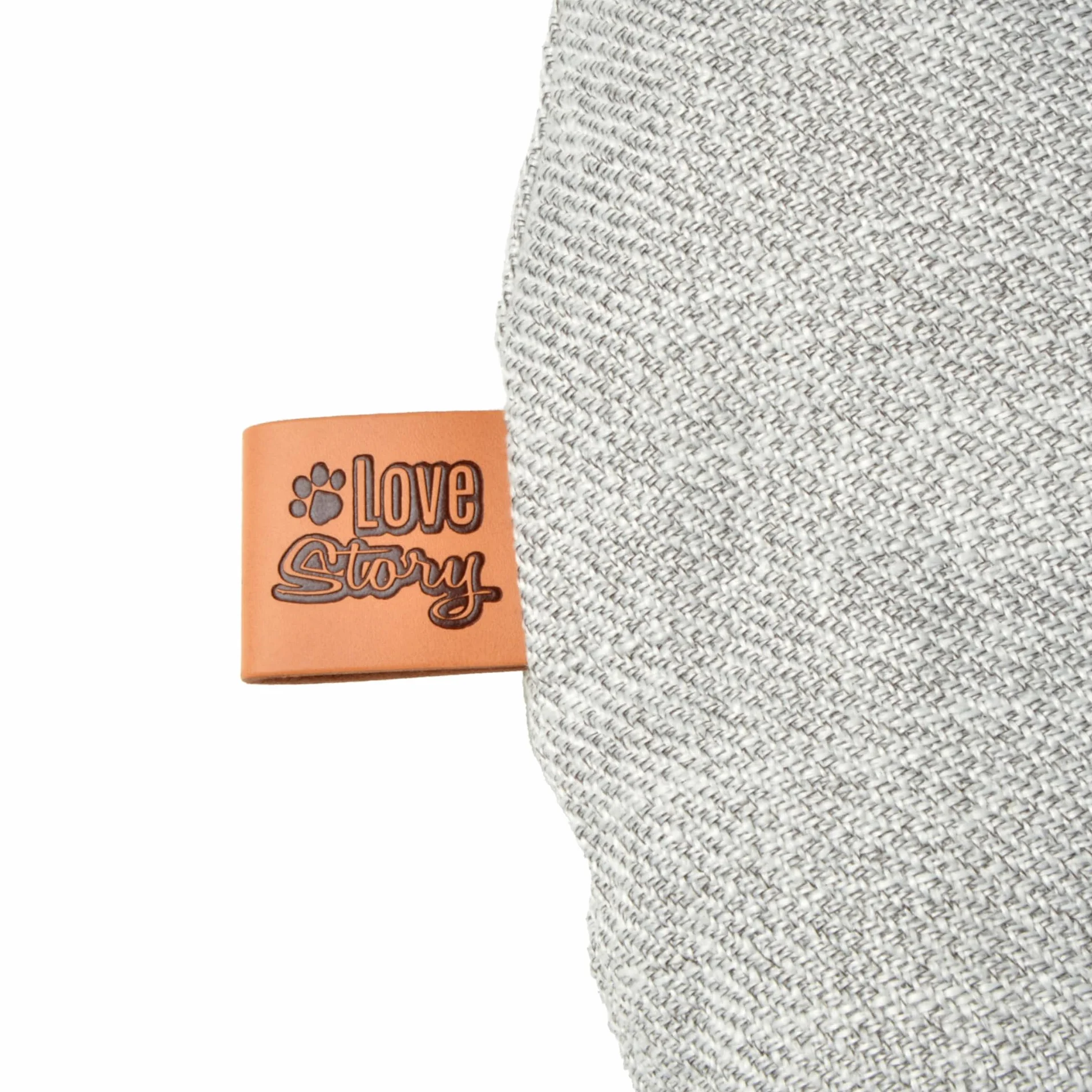 Love Story Poduszka z nadrukiem poliestrowym 107 x 62 x 5 cm City Light Grey