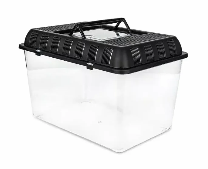 HAPPET TERRA BOX Pojemnik Hodowlany 33x22x21 cm Transparentny Transporter dla Gadziów i Pajęczaków