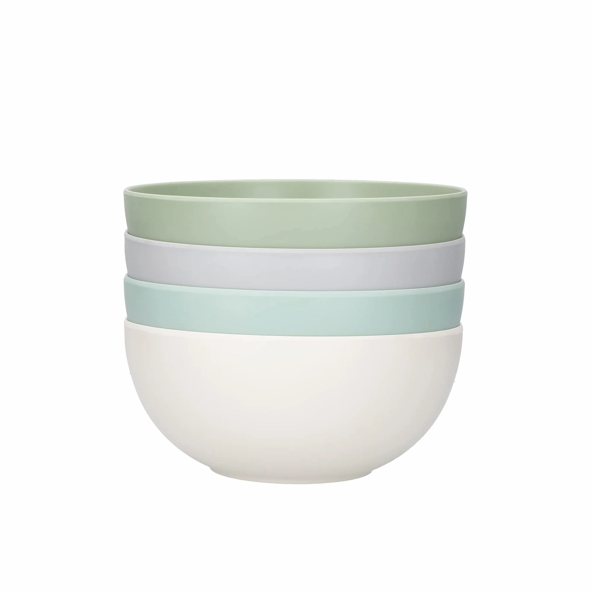 KitchenCraft Zestaw Misek Colourworks Classics, 28 cm, 750 ml, Melamina, 4 Sztuki – Wielokolorowe