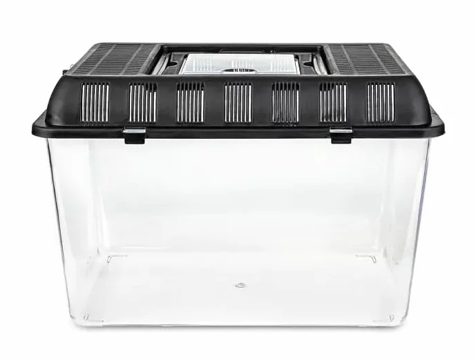 HAPPET TERRA BOX Pojemnik Hodowlany 33x22x21 cm Transparentny Transporter dla Gadziów i Pajęczaków