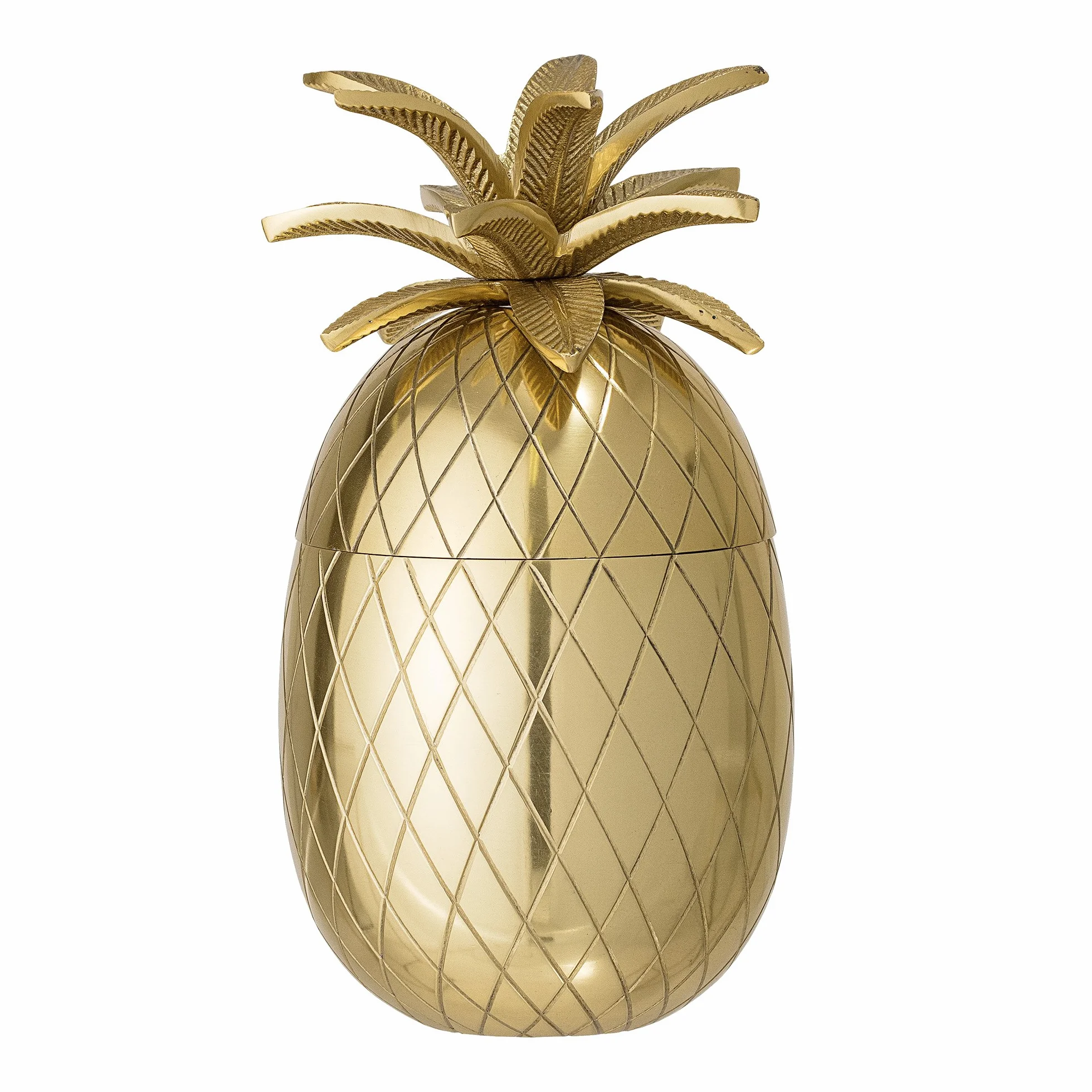 Bloomingville Pojemnik na lód ananas, złoty, aluminium