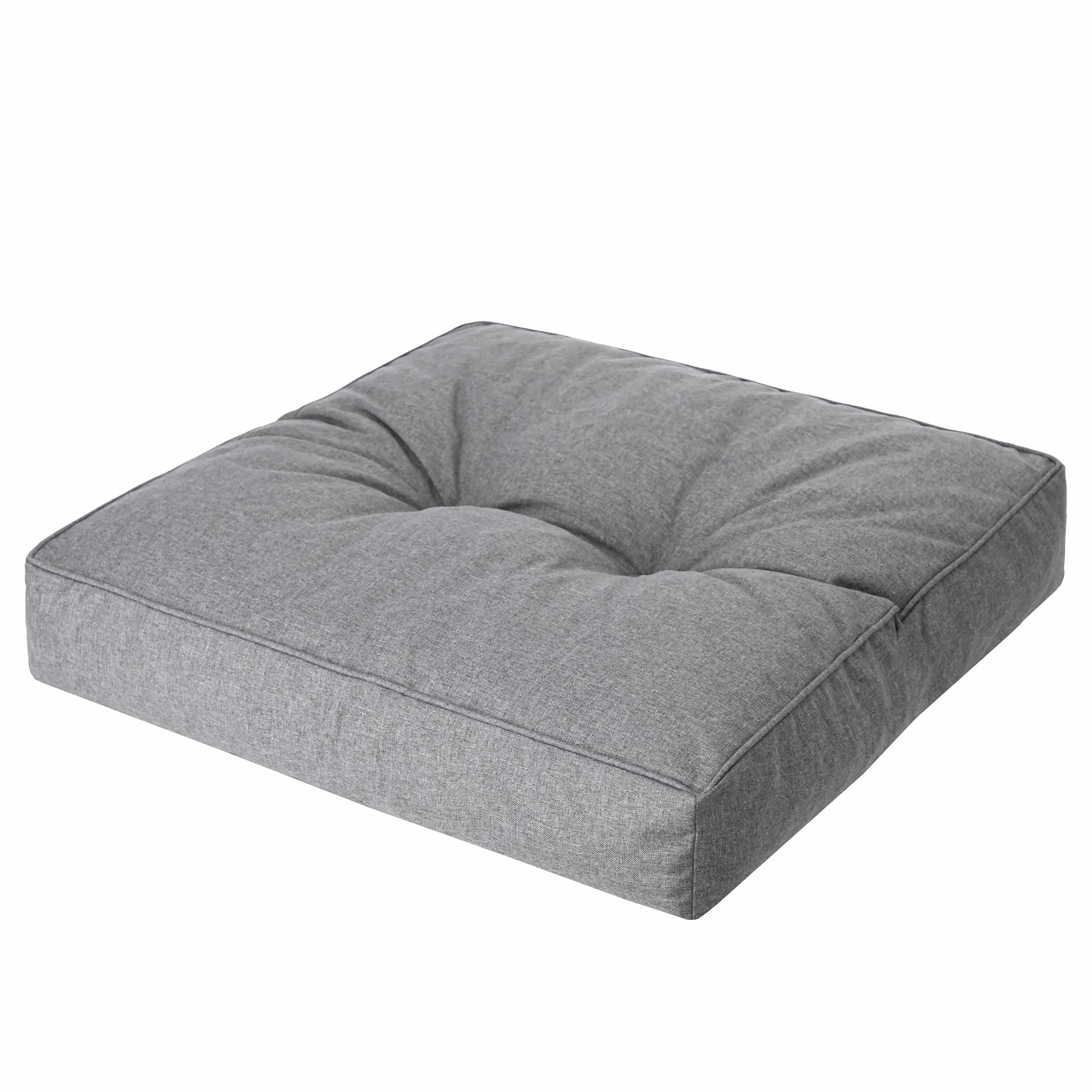 PillowPrim PillowPrim, Poduszki na palety, poduszka na krzesło, fotel rattanowy, do użytku na zewnątrz, poduszka do siedzenia, poduszka na krzesło, meble rattanowe, grafitowa, 50 x 50 cm