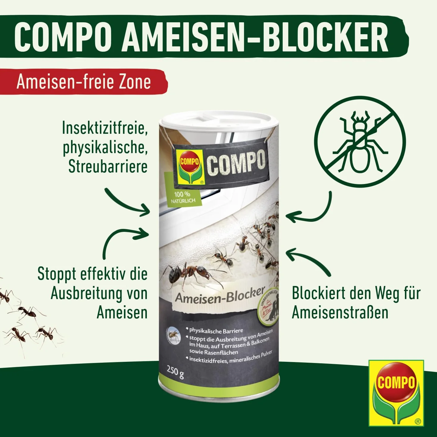 COMPO Bloker mrówek 250 g