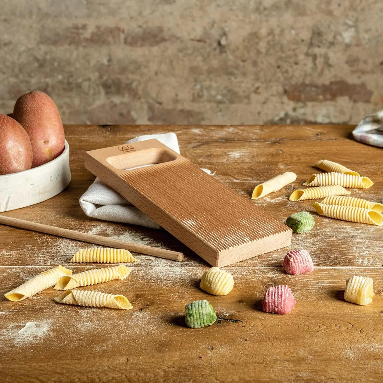 Deska gnocchi Rigagnocchi z łodygą dla garganelli