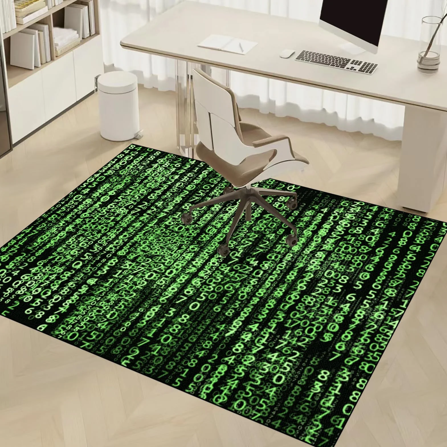 Dywan Krzesło Gamingowe, Ochraniacz Podłogi Wózki Inwalidzkie Biuro, Mata Ochronna Na Podłogi, Antypoślizgowa Mata Do Komputera Gry Na Podłogę 160 x 230 cm