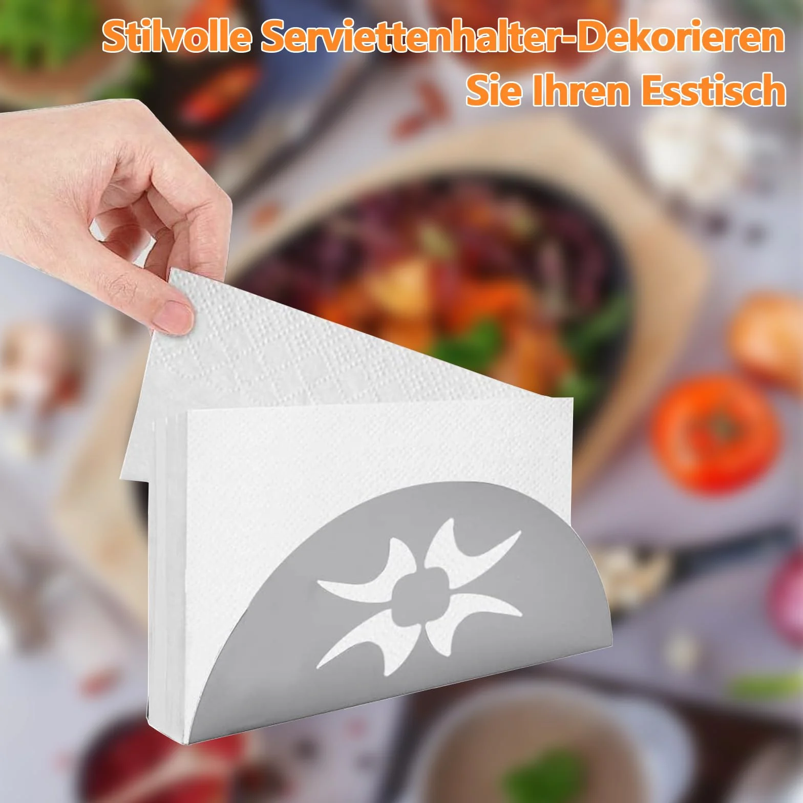 Uchwyt na serwetki, 2 sztuki stojaków na serwetki ze stali nierdzewnej, metalowy dozownik serwetek, retro zapiekanka srebrna, do dekoracji stołu w restauracji, kawiarni, hotelu lub kuchni