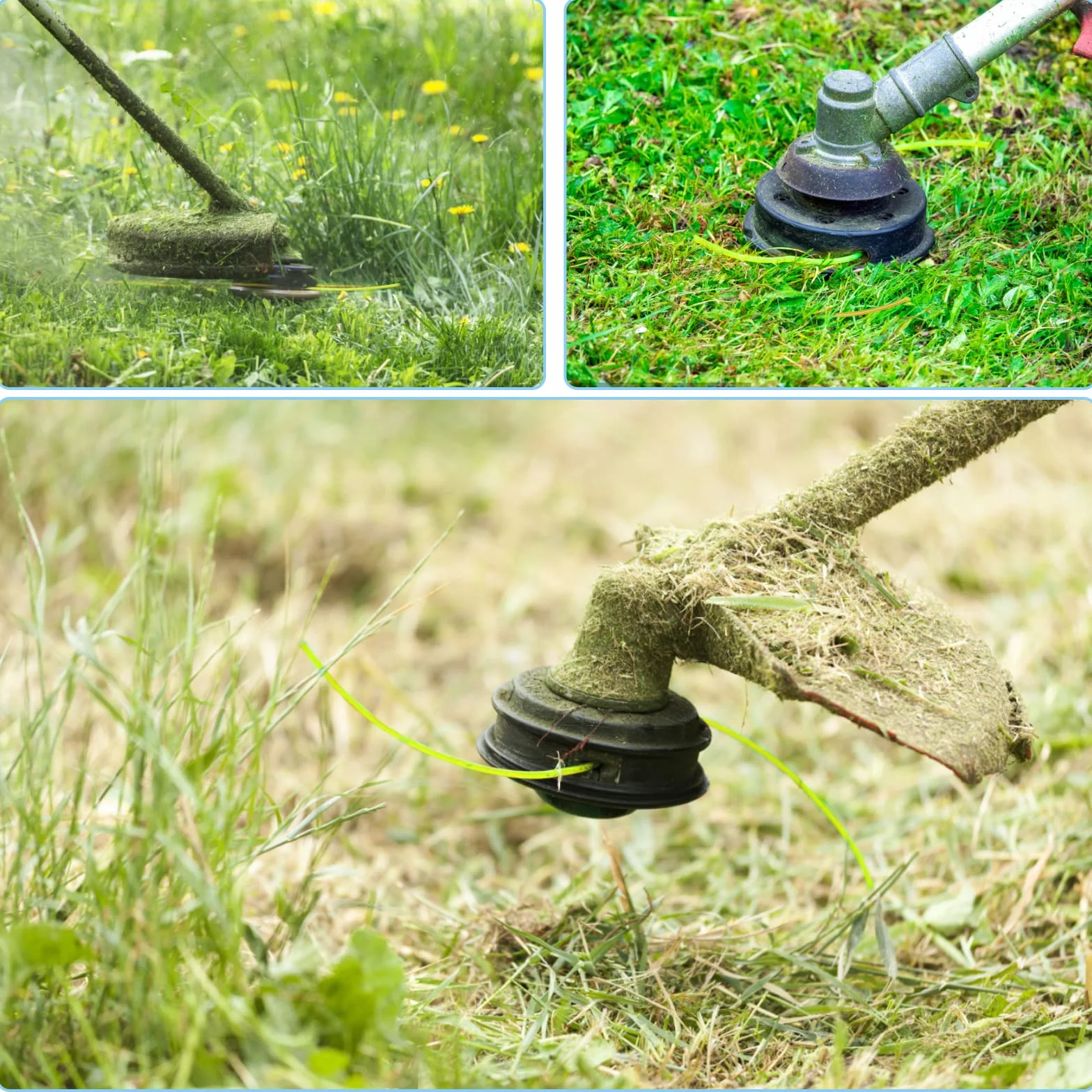 SWAWISŻyłka zapasowa do podkaszarki 2,4 mm/100 m, nylonowa, dla trawy lub ogrodu, żółta