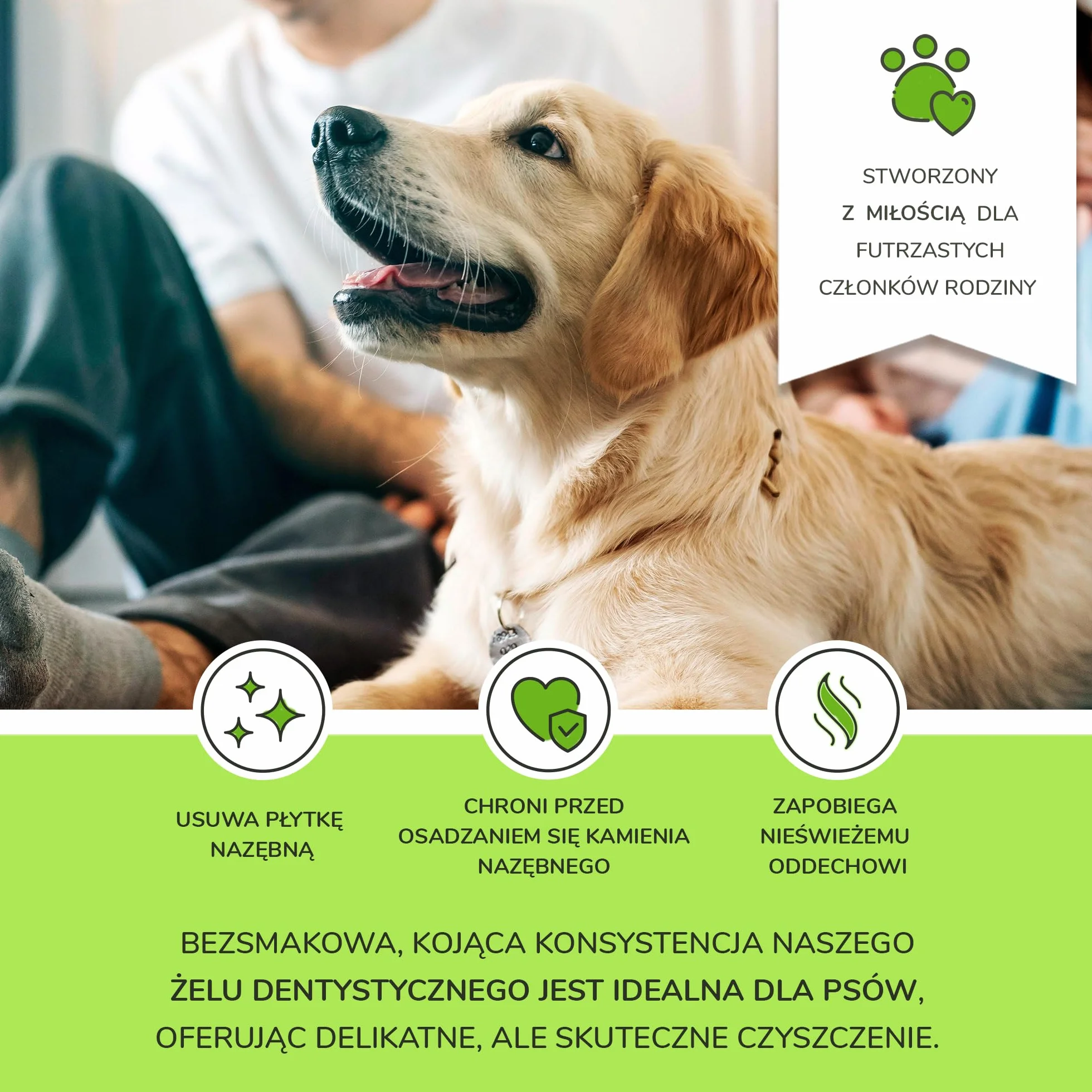 Pasta do zębów dla psów, w 100% naturalna, przeciw kamieniu nazębnemu, usuwaniu płytki nazębnej, pielęgnacja zębów dla psów