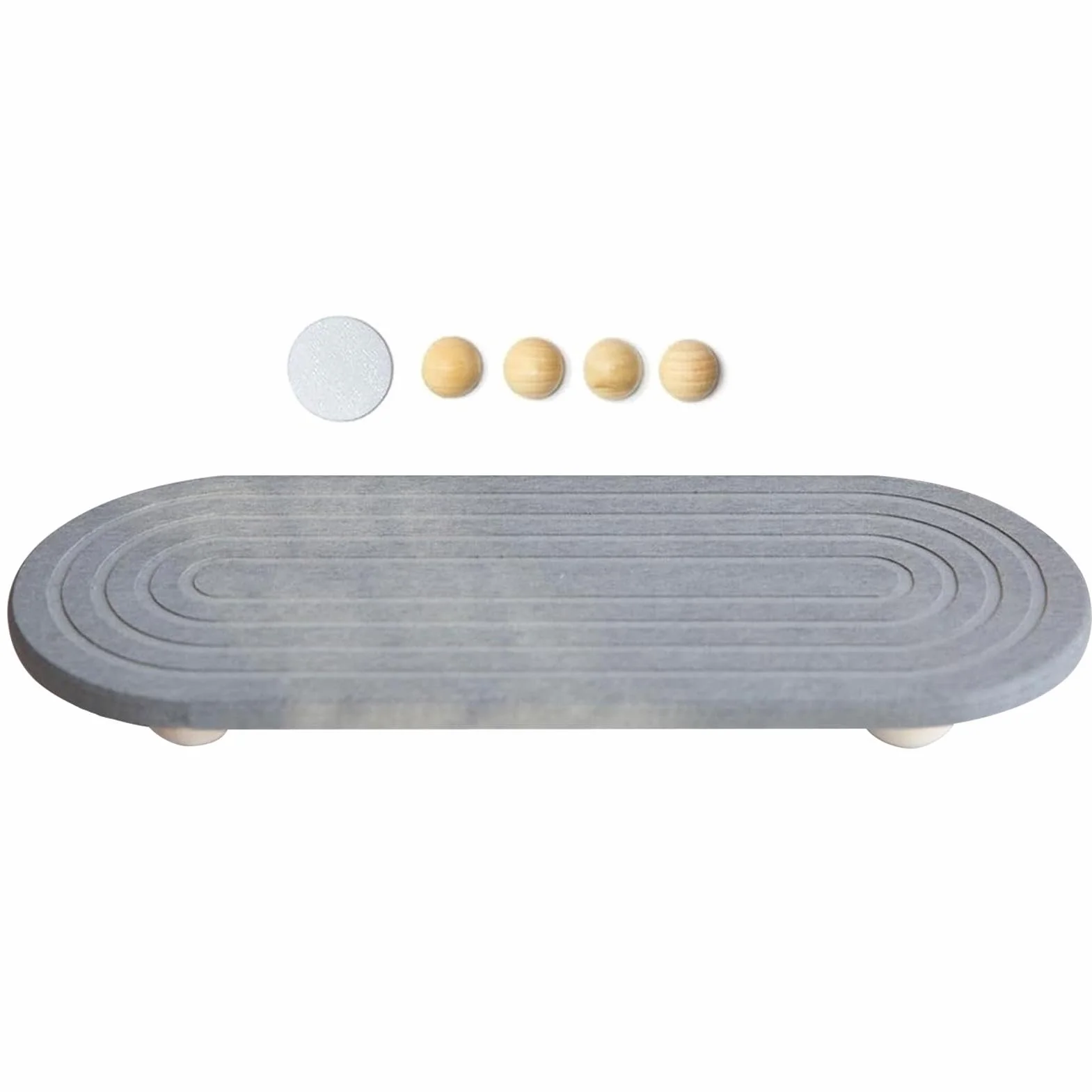 Fast Drying Tray, Multifunctional Counter Tray, Stylish Sponge Holder, Diatomaceous Earth, 30x10x2cm, Quick Drying For Soap, Brushes, Toiletries, Kitchen Sink Organizer