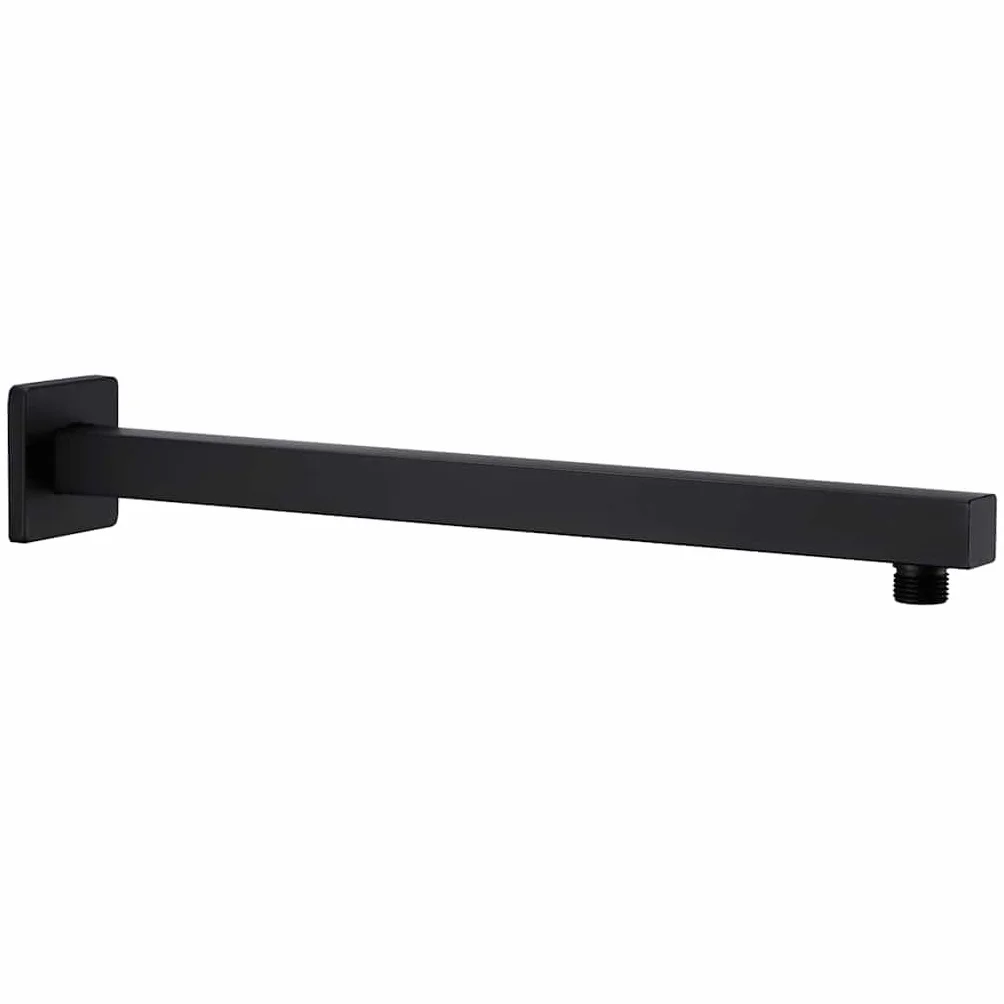 vidaXL Ramię do deszczownicy, kwadratowe, stal 201, czarne, 40 cm
