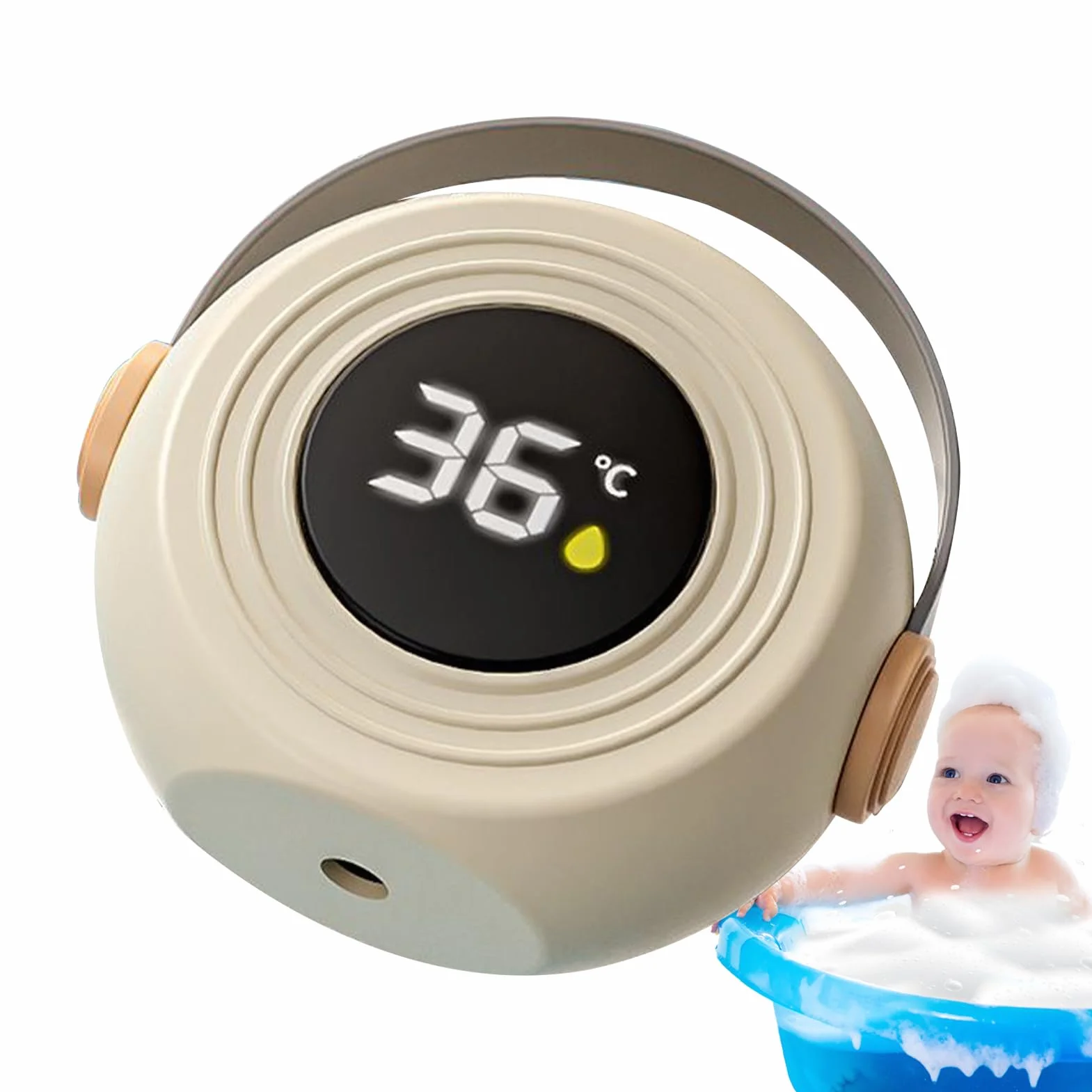 Termometr Do Wanny Dla Niemowl?t | P?ywaj?ca Zabawka do K?pieli dla Niemowl?t,Elektroniczny Czujnik Monitoruj?cy Do Wanny Spa Basenu ??obka Przedszkola I Domu
