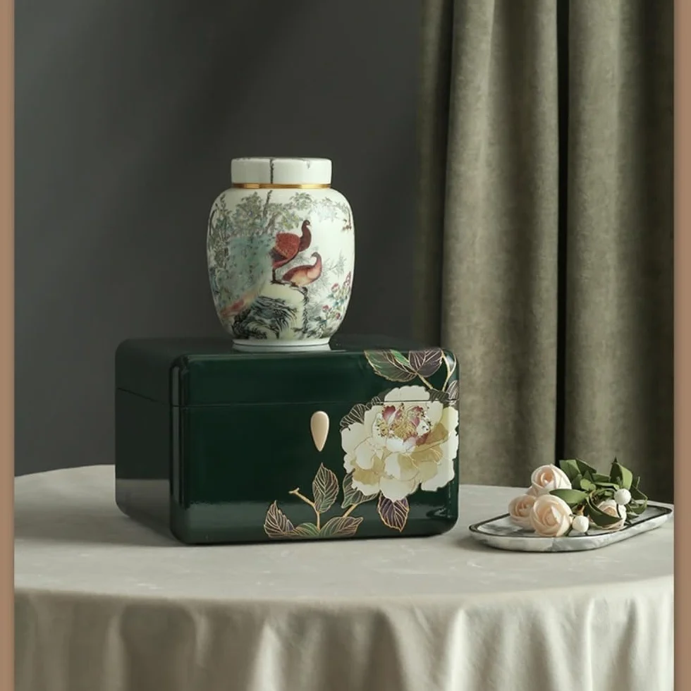 Herbata Coffee Pojemniki na cukier Luźny pojemnik do przechowywania herbaty Ceramiczny zapieczętowany słoik Retro Zestaw do herbaty Pojedynczy słoik / Podwójny słoik Zestaw pudełek na prezenty