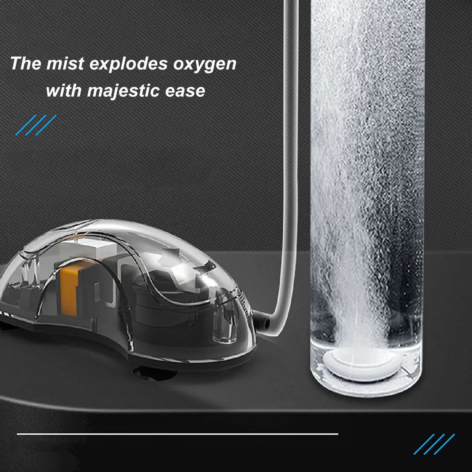 Mini Pompa Tlenu, Mała Cicha Pompa Powietrza do Akwarium Aerator do Akwarium Hydroponiczna Pompa Napowietrzająca