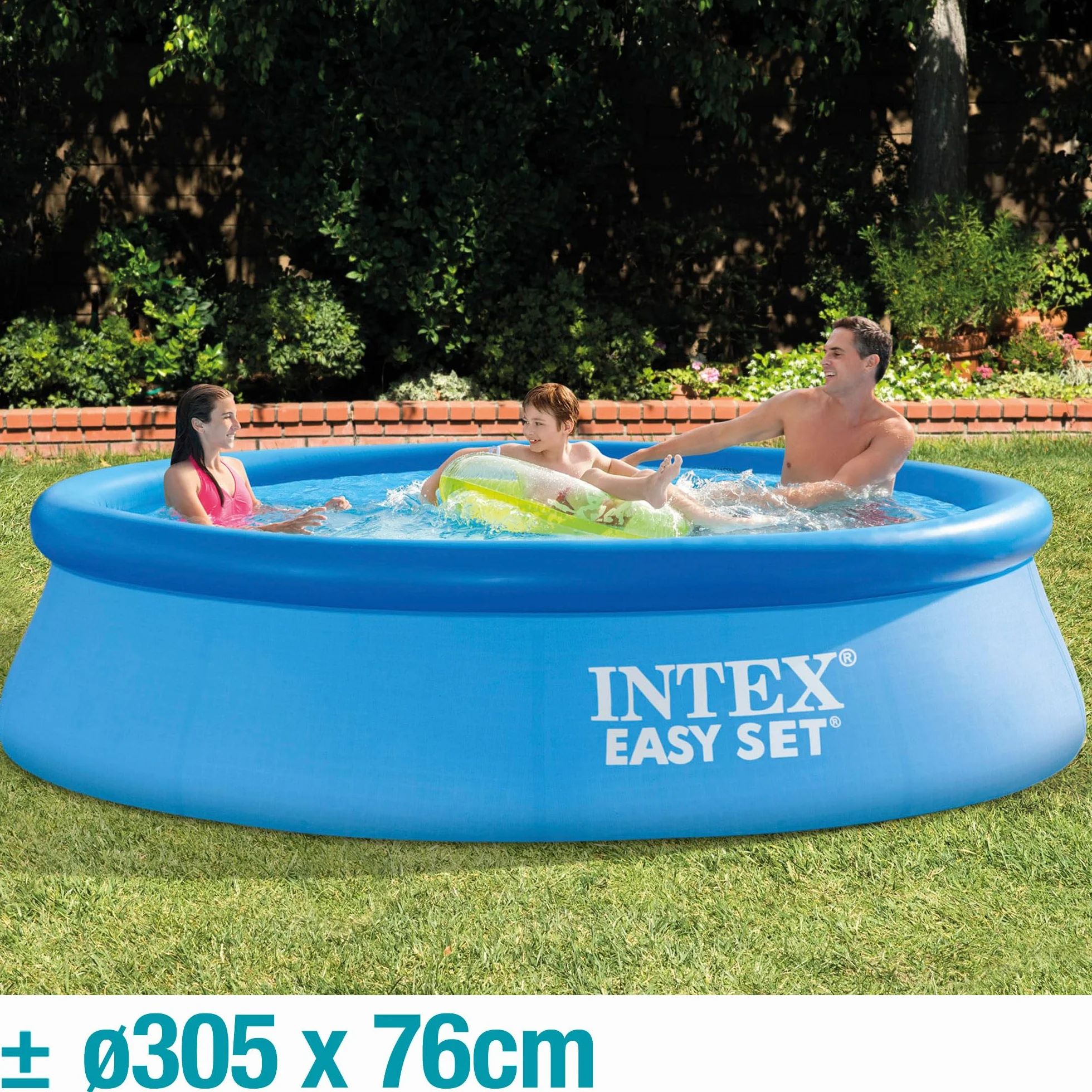 Intex Easy Set Basen Ogrodowy, 3900, Niebieski, Ø 305 x 76 cm