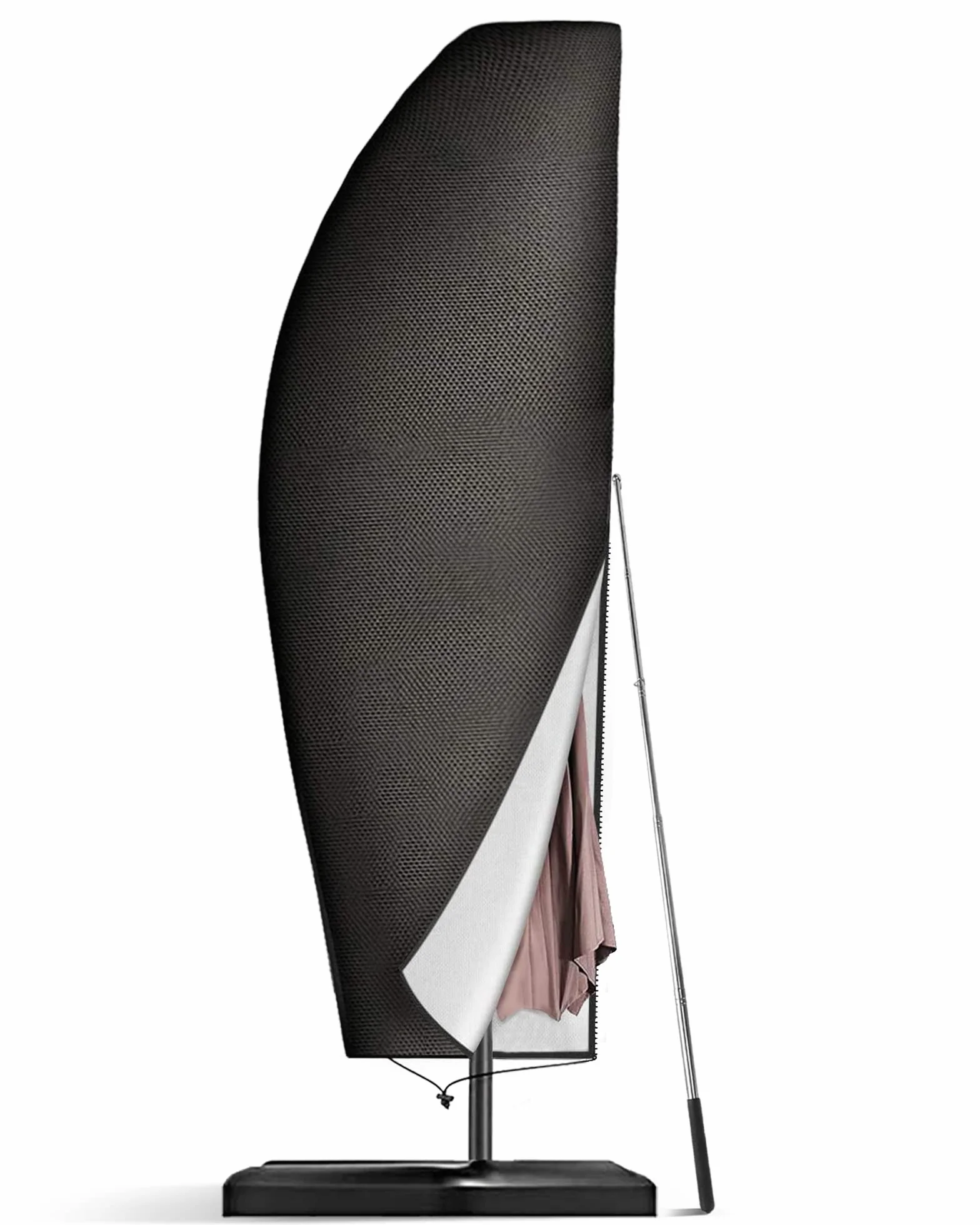 Pokrowiec ochronny na parasol przeciwsłoneczny, pokrowiec ochronny na 2 m – 4 m, 420D, z prętem, Ø 200 cm, Ø 300 cm, Ø 400 cm (265 x 40/ 70/ 50 cm)