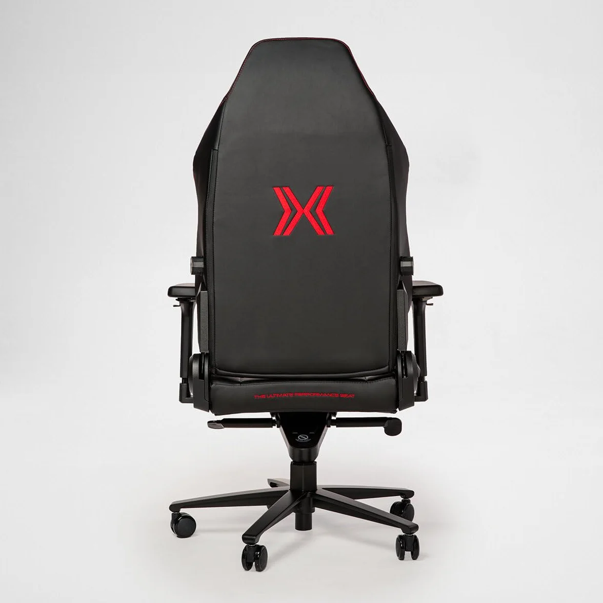Paradox - Krzesło gamingowe Dark Lava - Fotel gamingowy PC z poduszką - Wygodne krzesło do biurka - Krzesło komputerowe z alcantarą - Z poduszką - Czarny, Czerwony, Wzór Strzałek