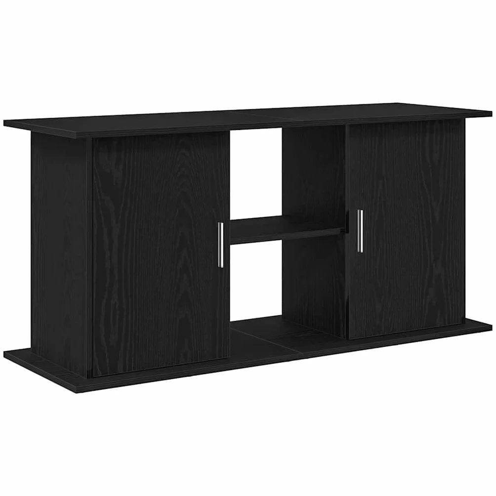 vidaXL Szafka pod akwarium czarny dąb 121x41x58 cm