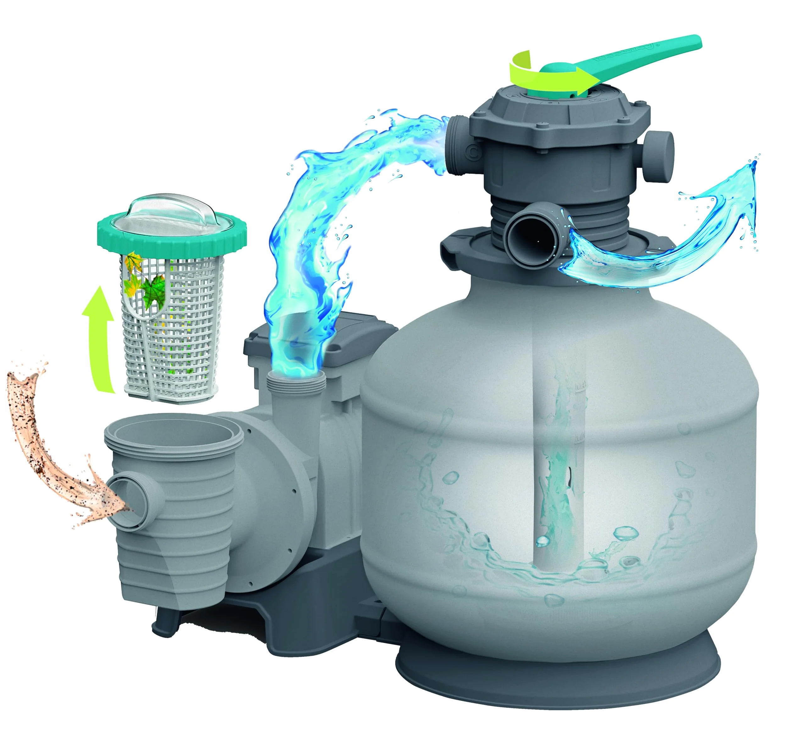 Bestway Filtr piaskowy 6056L lub 1600 Gal