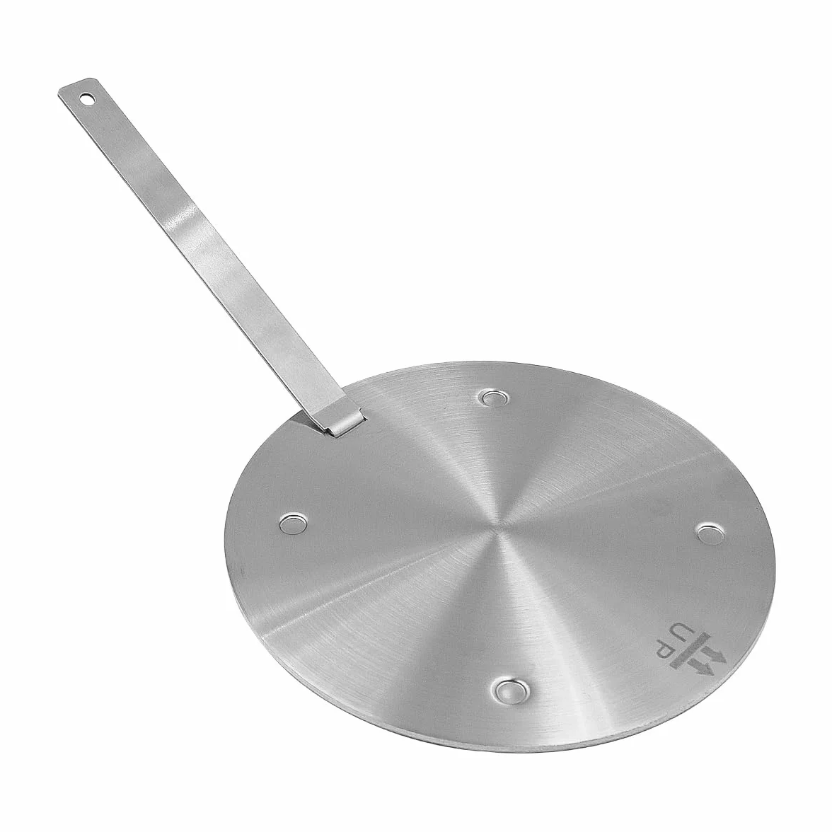 Alnicov Adapter indukcyjny 20 cm płyta ze stali nierdzewnej konwerter płyty indukcyjnej z oddzielnym uchwytem do kuchenki gazowej
