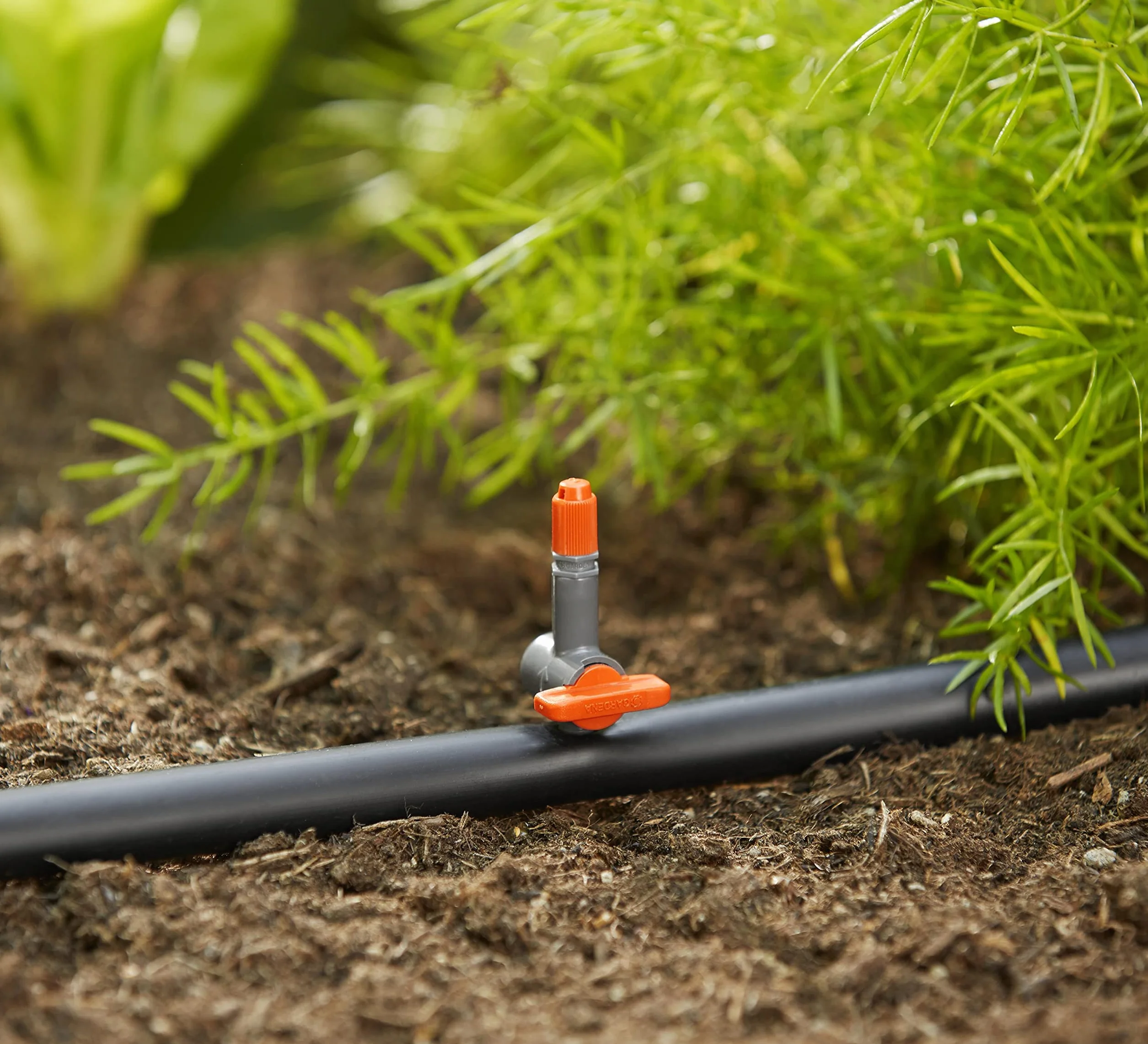 Gardena Micro-Drip system zawór regulacyjny: zawór sterujący do regulacji natężenia przepływu i zasięgu dysz zraszających, 5 szt. (1374-20)