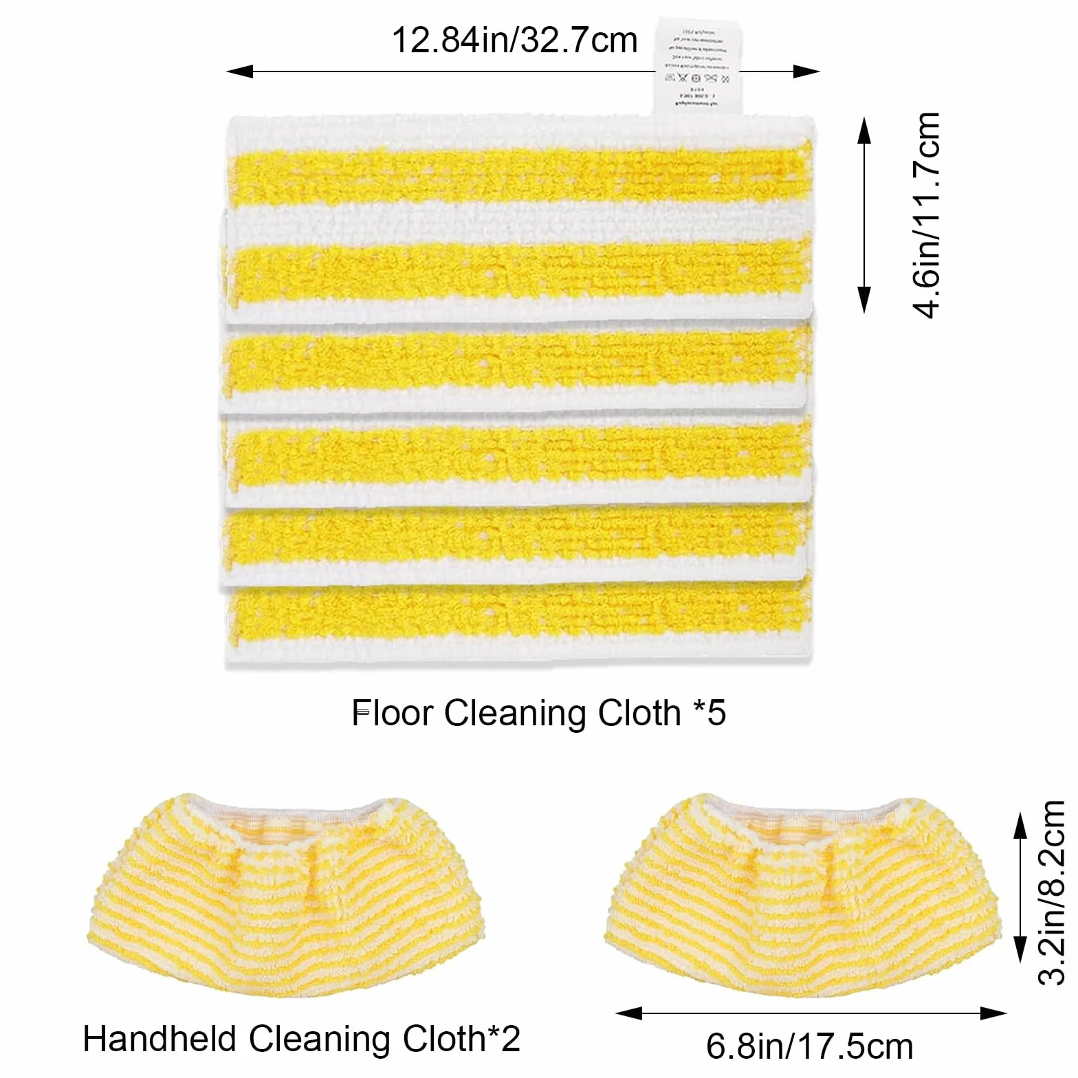 Zestaw 7 ściereczek z mikrofibry kompatybilnych z Karcher Easyfix SC 1, SC 2, SC 3, SC 4, SC 5 środek czyszczący, czapki z mikrofibry do czyszczenia parą
