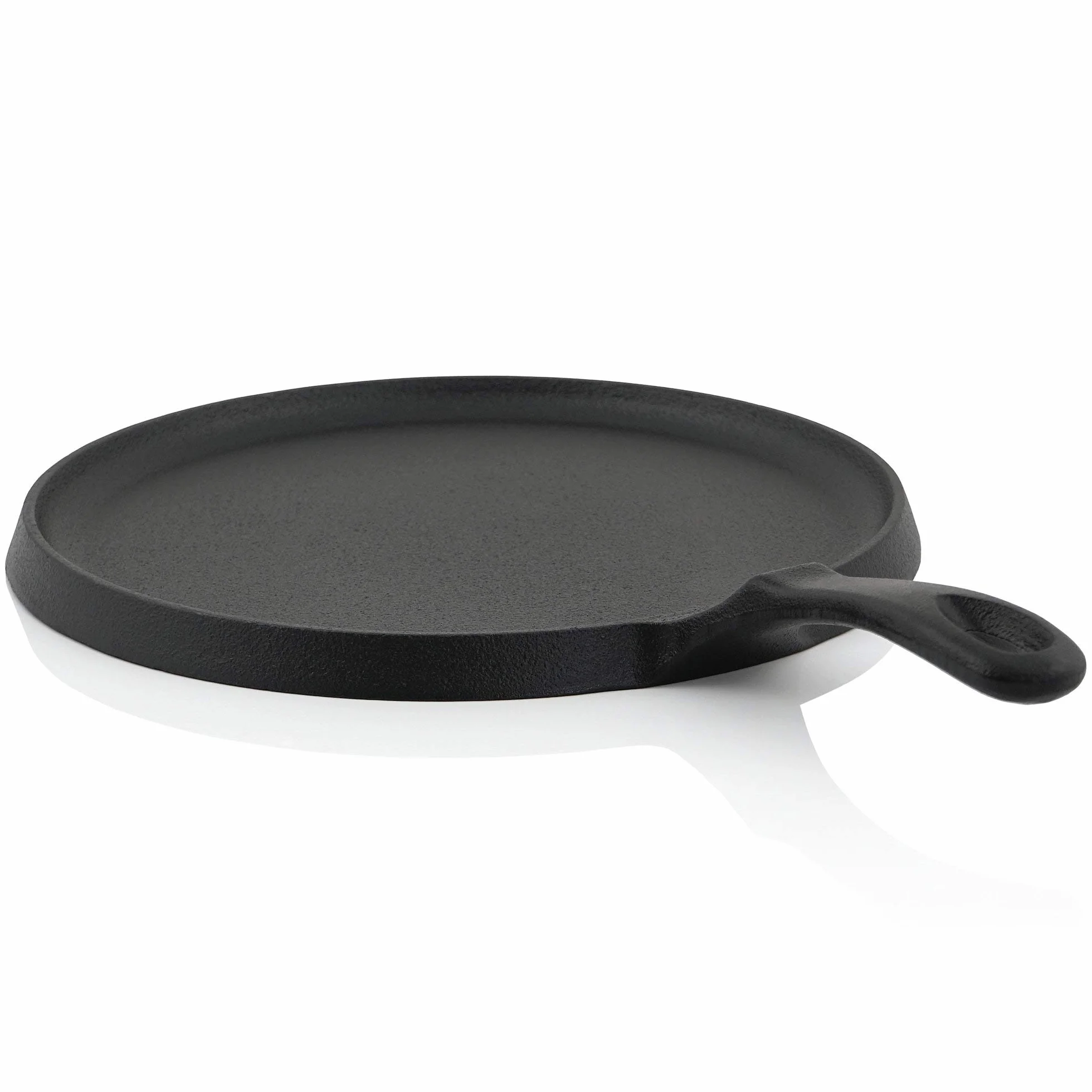 BBQ-Toro Patelnia do naleśników z żeliwa, Ø 26 cm, patelnia do grillowania, czarna, już upieczona i nadaje się do indukcji, naleśniki do naleśników, patelnia grillowa