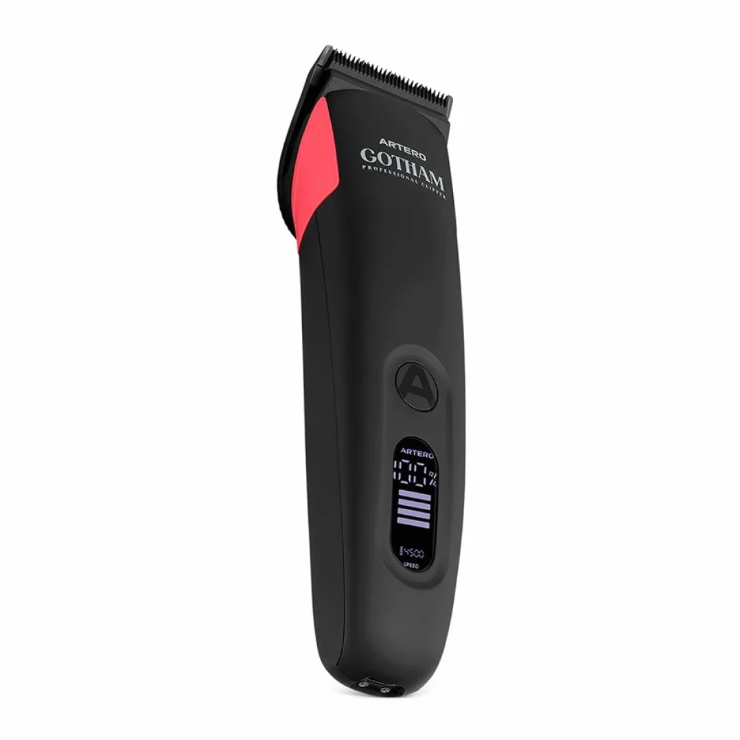 Artero Gotham Profesjonalna bezprzewodowa maszyna do cięcia USB-C 4 godziny baterii 2 prędkości regulowane ostrze 5 w 1 czarny