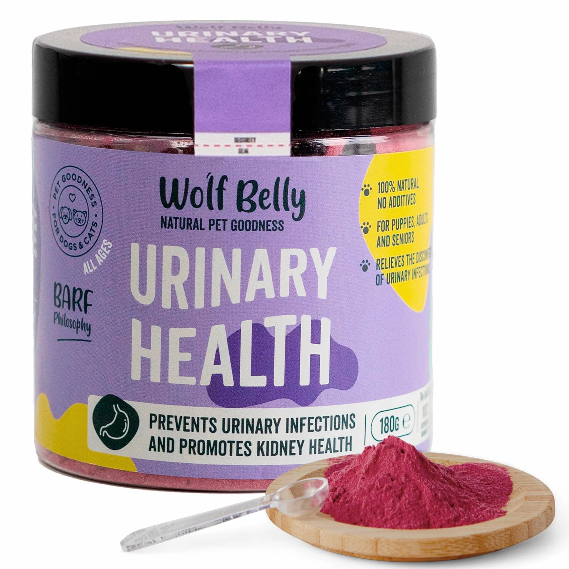 Wolf Belly Urinary Health Suplement przeciwzapalny 180g dla psów i kotów