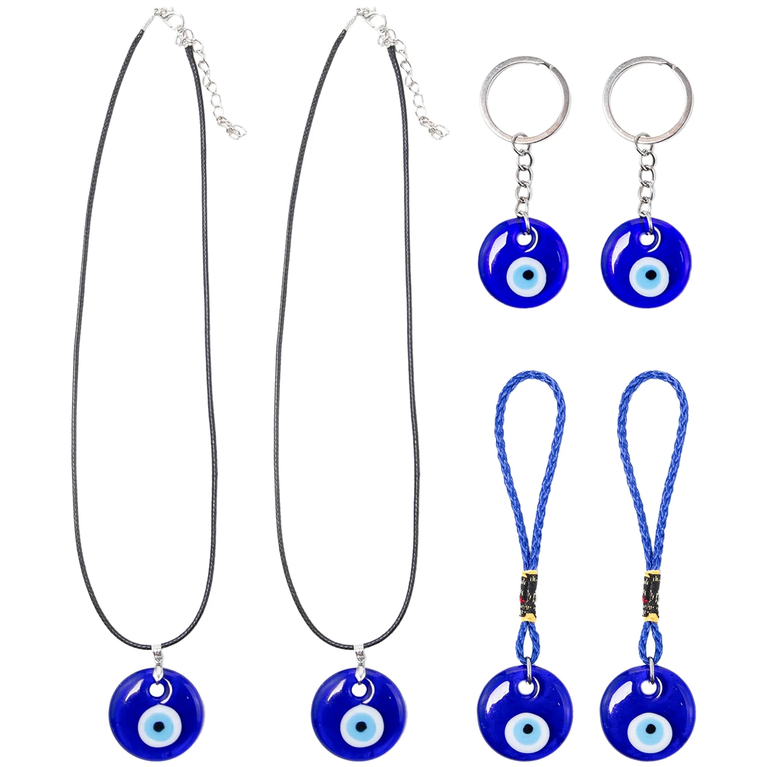 6 sztuk tureckie niebieskie oko złe oko auto lusterko wsteczne zawieszka tureckie charms Nazar Boncuk Evil Eye dekoracja wiszące