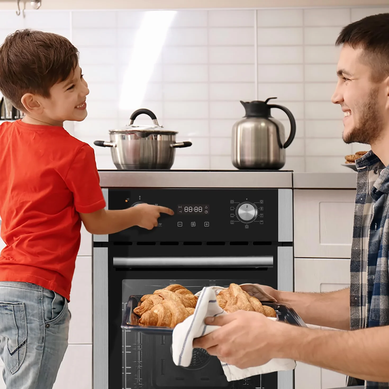 KKT KOLBE Piekarnik do zabudowy 45 cm | 50 l | 2,8 kW | funkcja pizzy | grill | termoobieg | automatyczny timer | 2-krotne oszklenie termiczne | zabezpieczenie przed dziećmi | EB4505ED