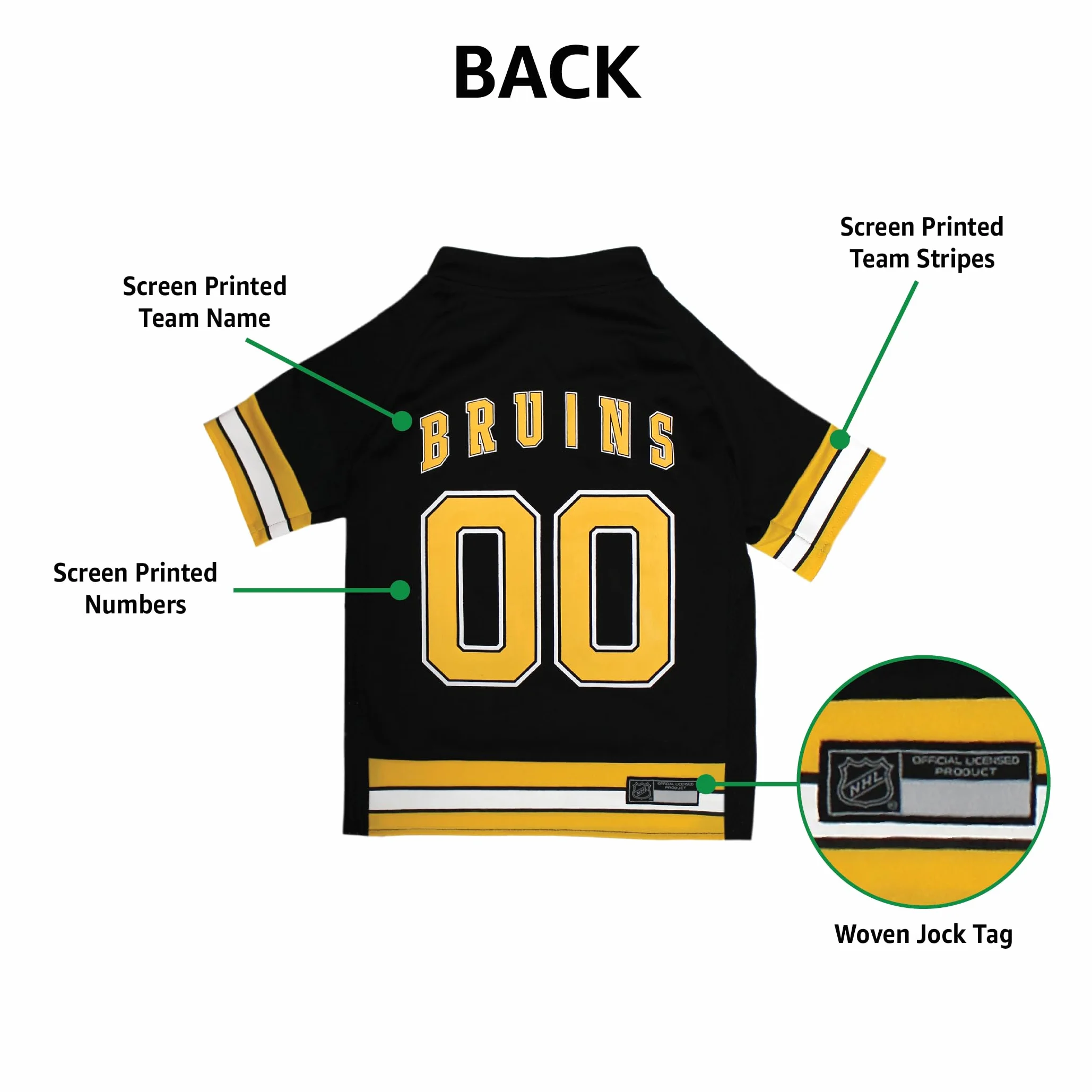 Pets First NHL Boston Bruins Koszulka dla psów i kotów XL