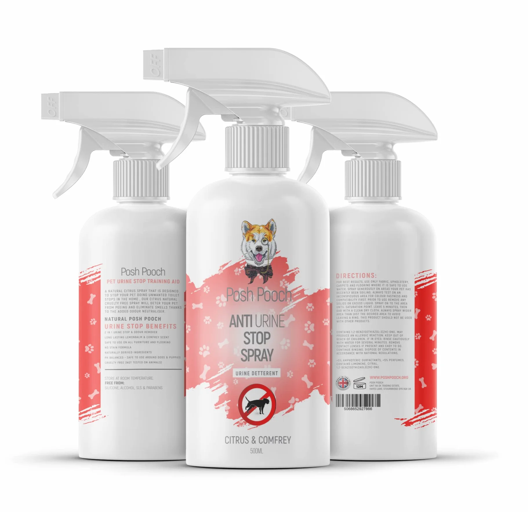 Odstraszacz psów moczu w sprayu | Bez alkoholu naturalny odstraszacz cytrusów 2 w 1 spray dezodoryzuje zapachy dla kotów i psów | zniechęca zwierząt domowych do zaburzeń zachowania zwierząt domowych