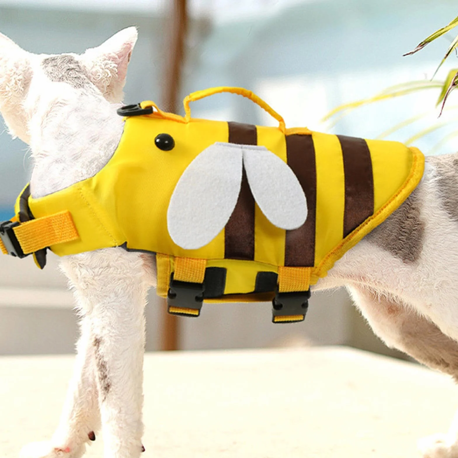 Dog Swimming Vest Ripstop Waterproof Life Jacket with Safety Handle Adjustable Oxford Pet Water Safety Training