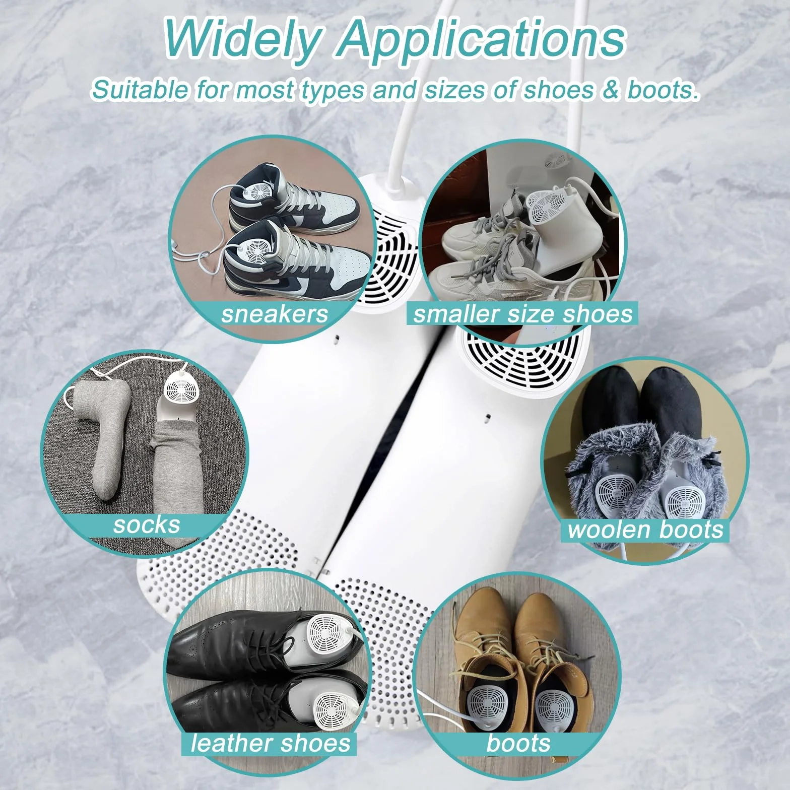 Home Care Wholesale Elektryczna suszarka do butów, dezodoryzator z timerem, ogrzewacz do butów śniegowych, skarpety typu sneaker, bez szumów, wtyczka EU