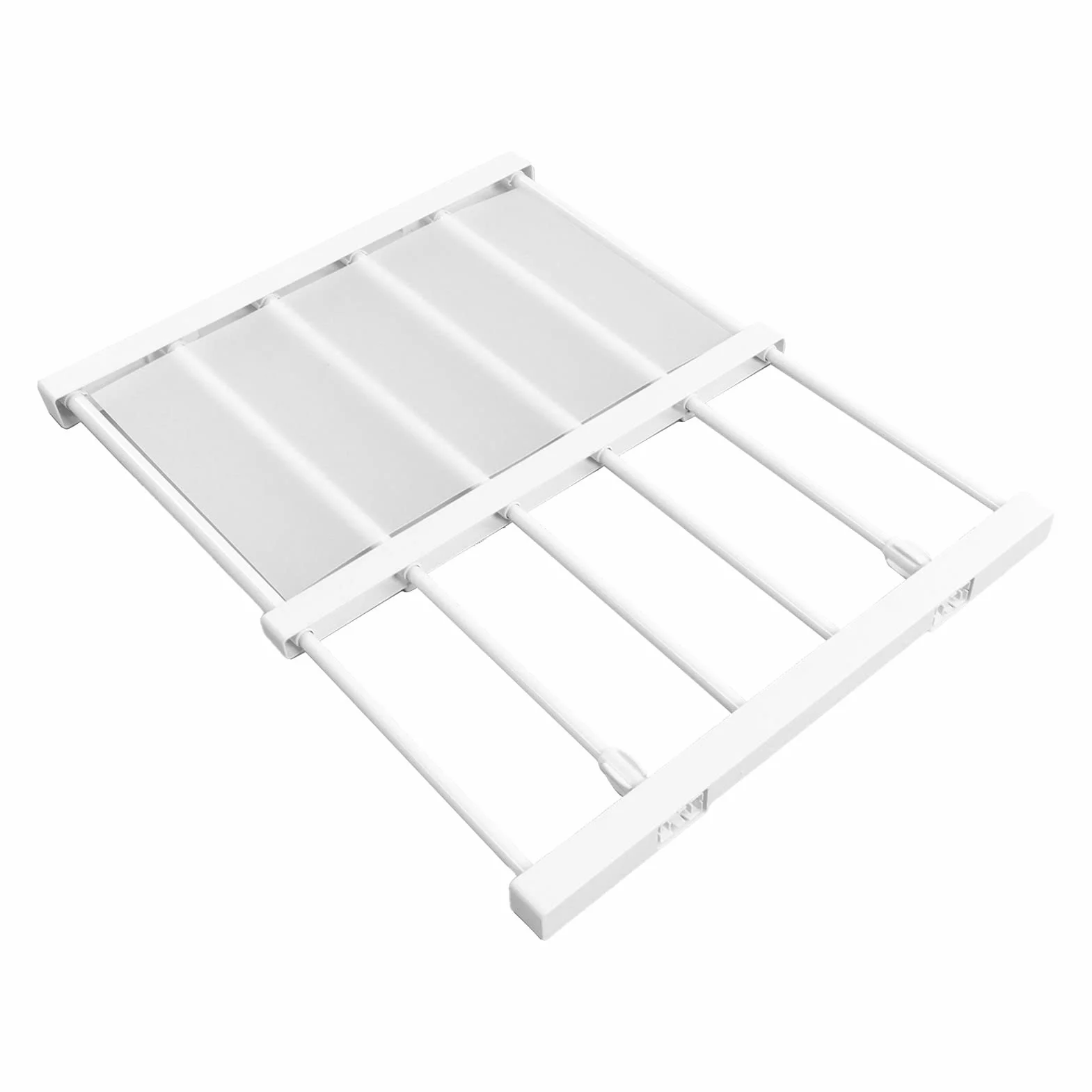 Szafa na Ubrania Rozkładana Półka Napinająca - Szafka Organizacyjna z Regulowanymi Półkami i Stojaki do Organizacji Bez Przegródek Wiertniczych (Długość 30-40 cm / 11,8-15,7 cala)