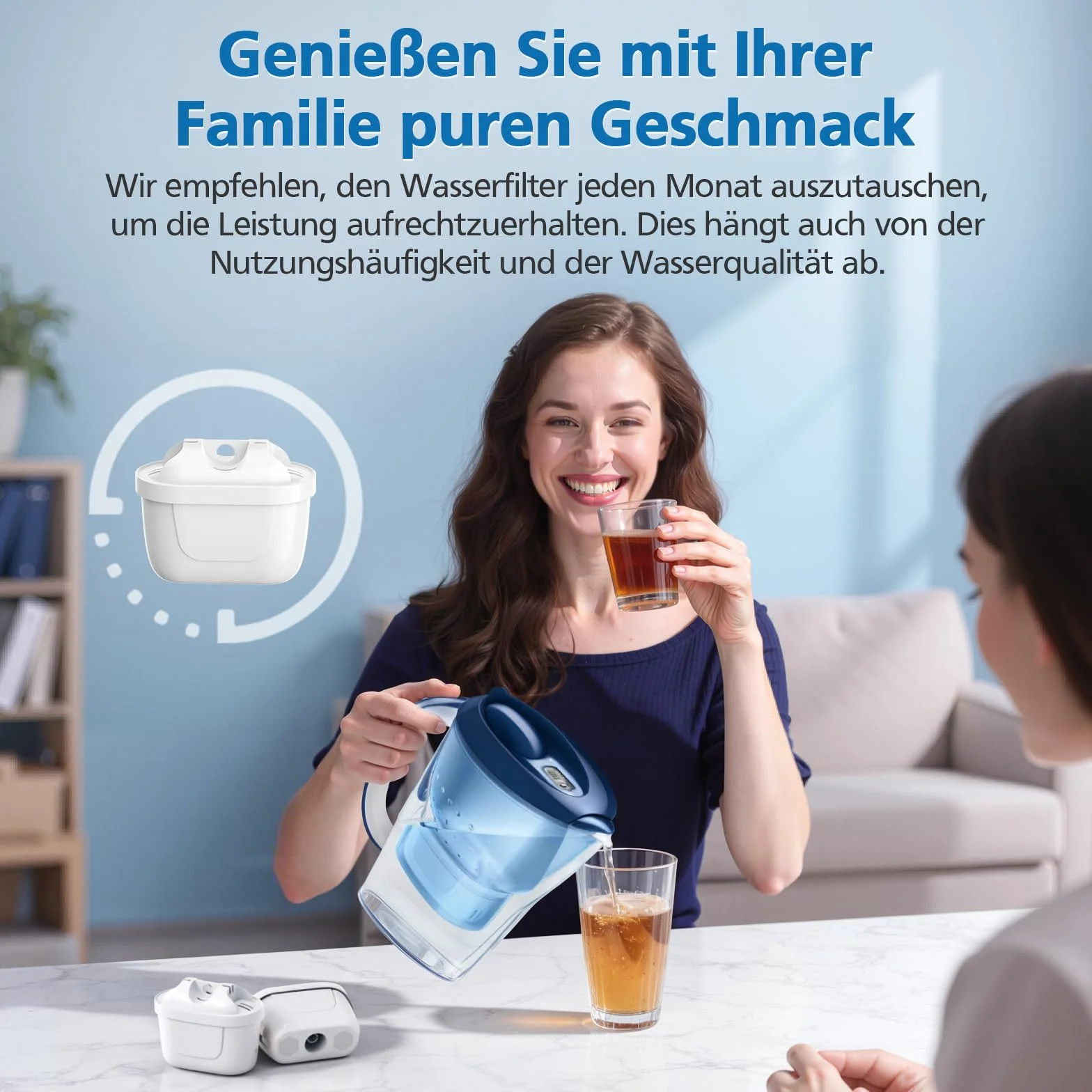 isinlive Zestaw 12 filtrów do wody do wkładów filtrujących do wody Brita Maxtra+, do Style, Mavea Elemaris XL zbiornik na wodę