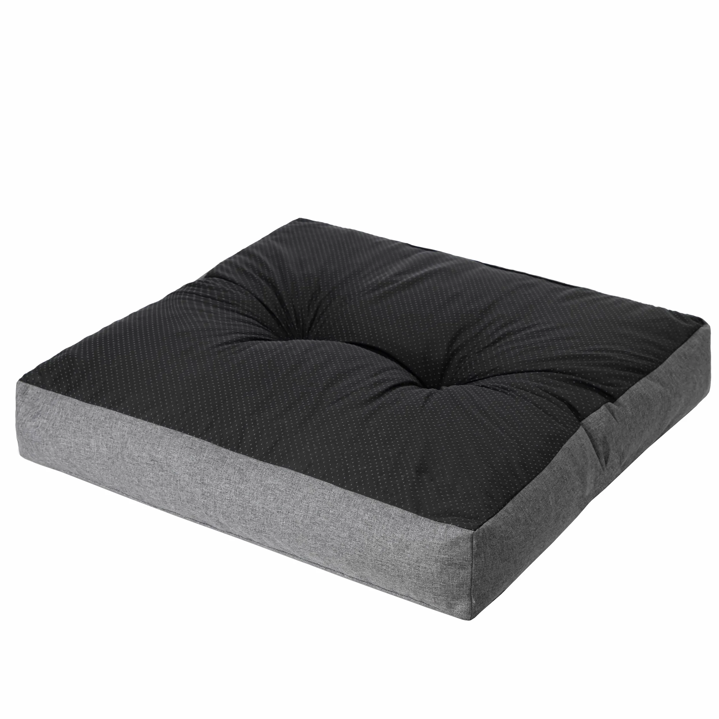 PillowPrim PillowPrim, Poduszki na palety, poduszka na krzesło, fotel rattanowy, do użytku na zewnątrz, poduszka do siedzenia, poduszka na krzesło, meble rattanowe, grafitowa, 50 x 50 cm