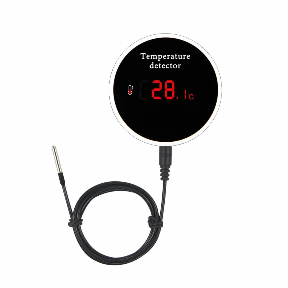 Inteligentny termometr z czujnikiem temperatury WiFi: cyfrowy miernik temperatury z wodoodporną sondą zewnętrzną, alarmem aplikacji i alarmem brzęczyka, akumulator do zamrażarki, lodówki, akwarium