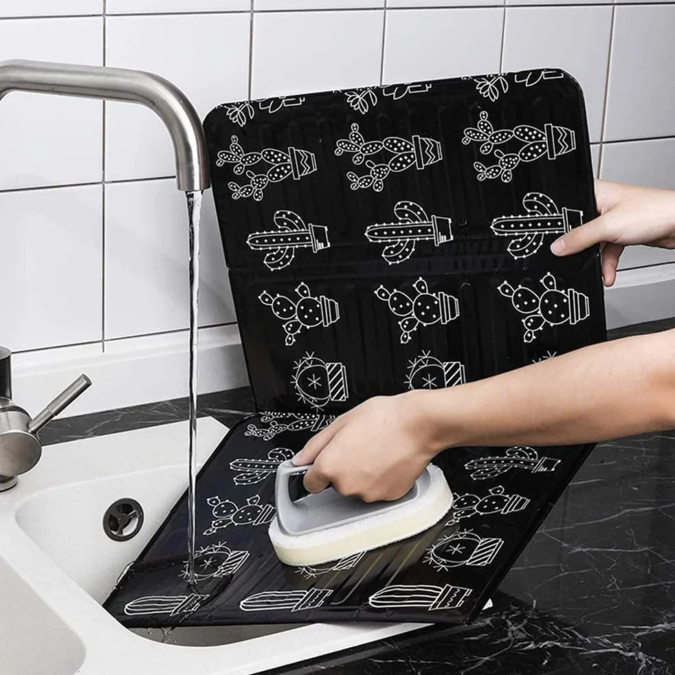 Osłona przeciw pryskaniu Składana Nieprzywierająca Anti Splatter Shield Osłona Kuchenki Gazowej Olejowej Splash Proof Panels Osłona Kuchenki Gazowej dla Kuchni Patelni Olejowych Kuchenki