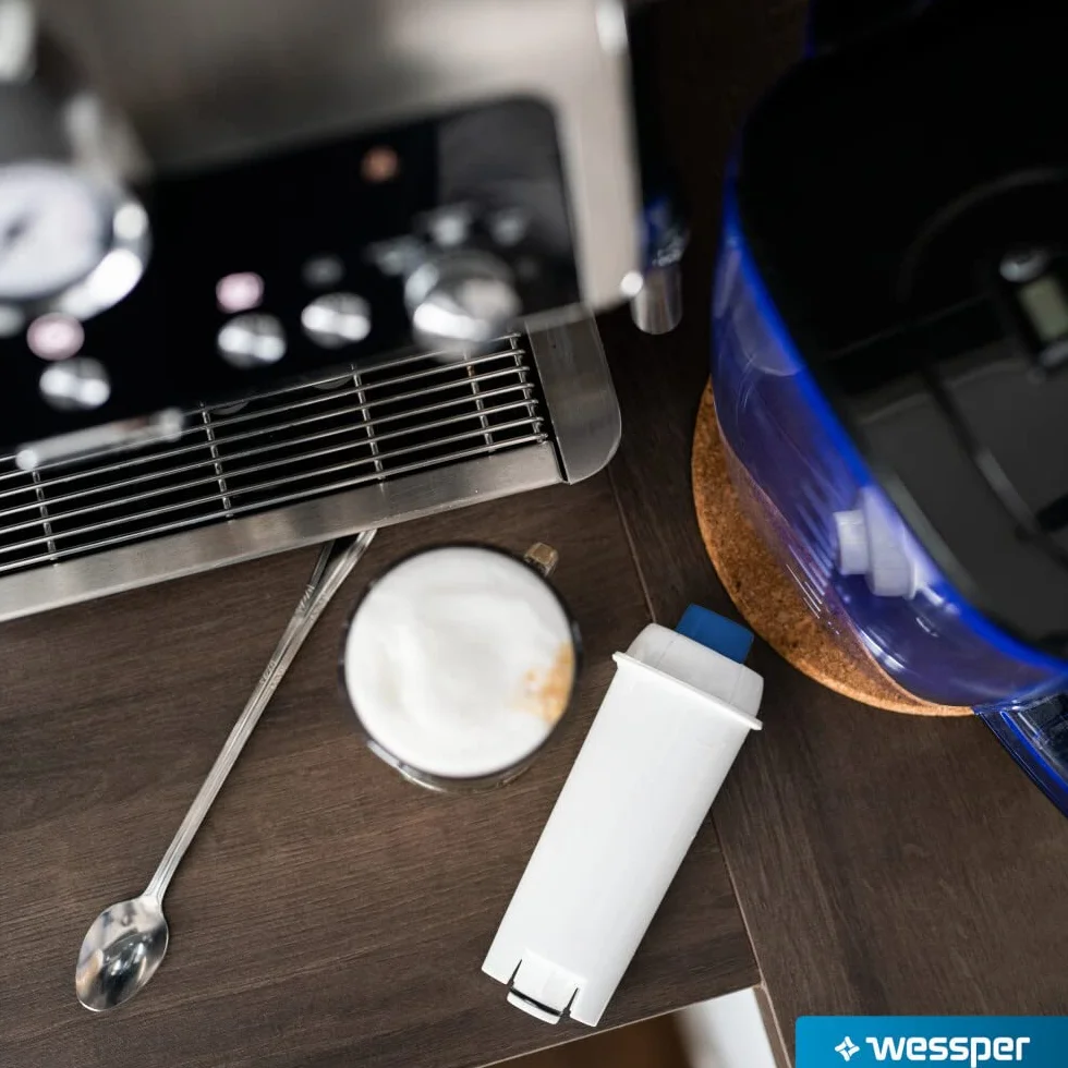 Wessper zamiennik filtra ekspresu do kawy DeLonghi DLSC002 z węglem aktywnym, kompatybilny z De'Longhi ECAM, Esam, ETAM, BCO, EC, 10 sztuk