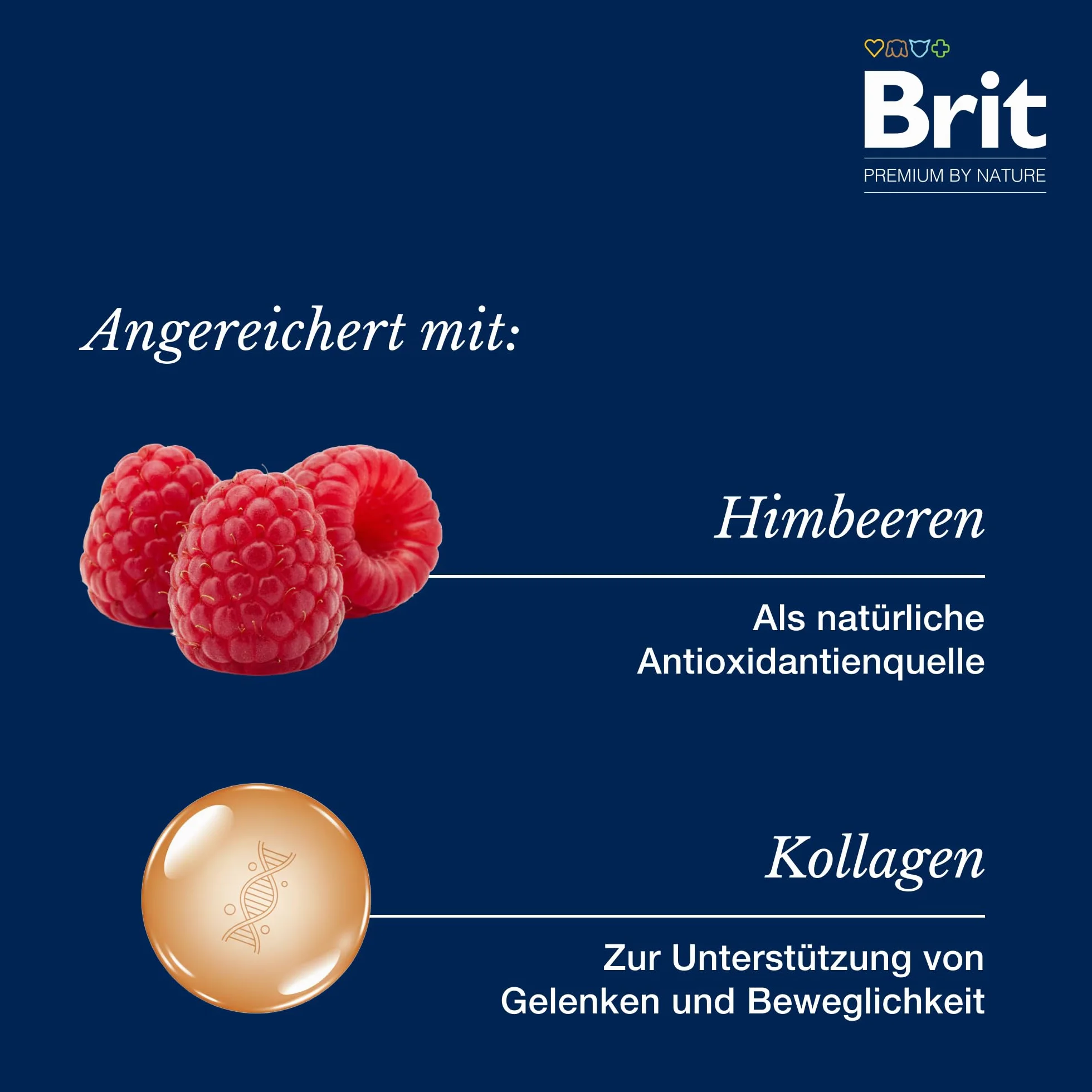 Brit Premium by Nature Dog półmokre przekąski z kurczakiem i malinami, przysmaki dla psów na trawienie i układ odpornościowy, 180 g
