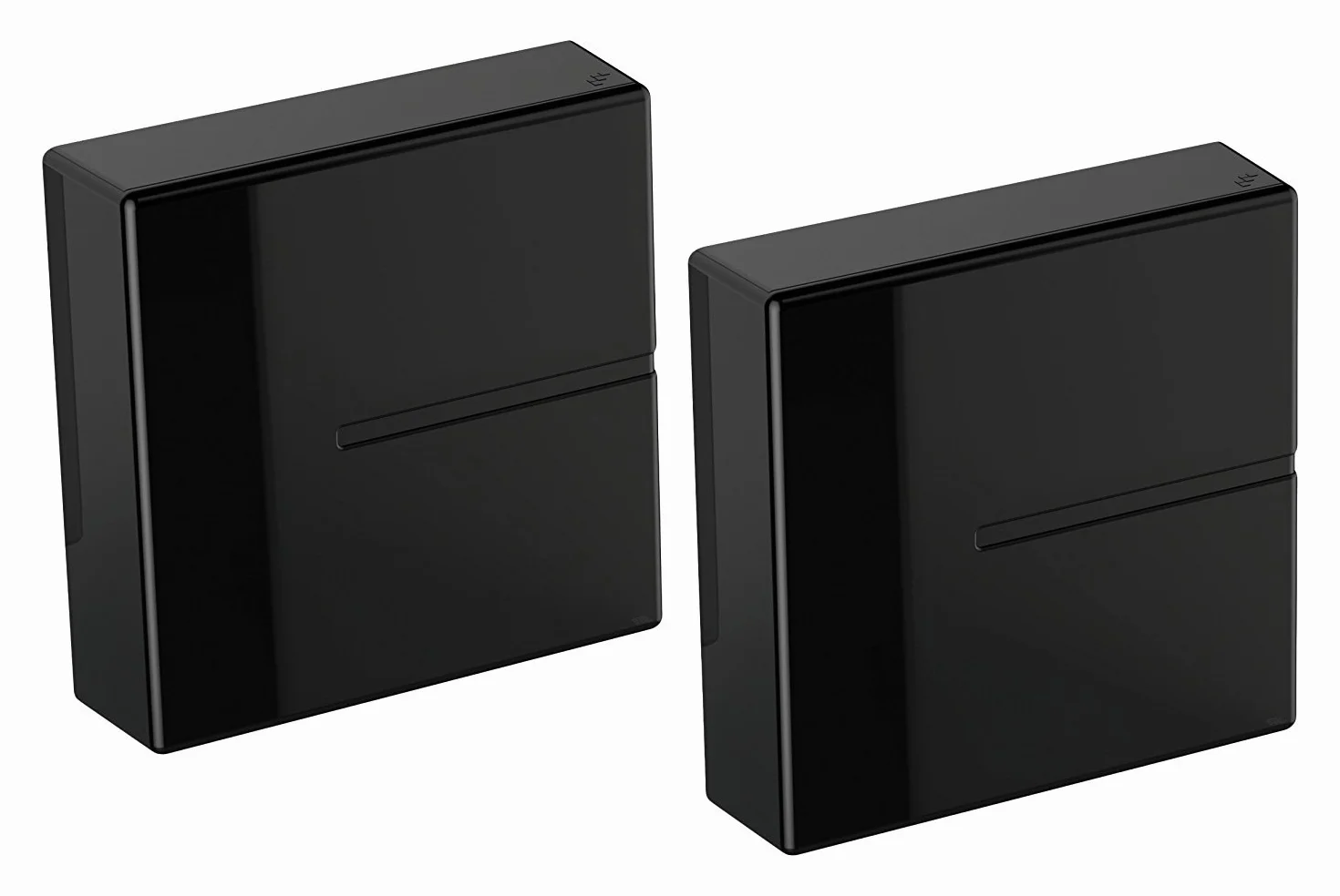 Meliconi 480524 Ghost Cubes Cover Black kanał kablowy do układania w stos, czarny