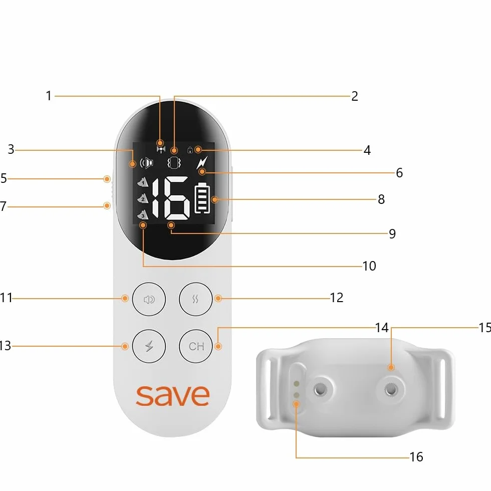 Obroża Elektryczna SAVE Dla Psa - Treningowa z Pilotem, Zasięg 800m, Lampka LED