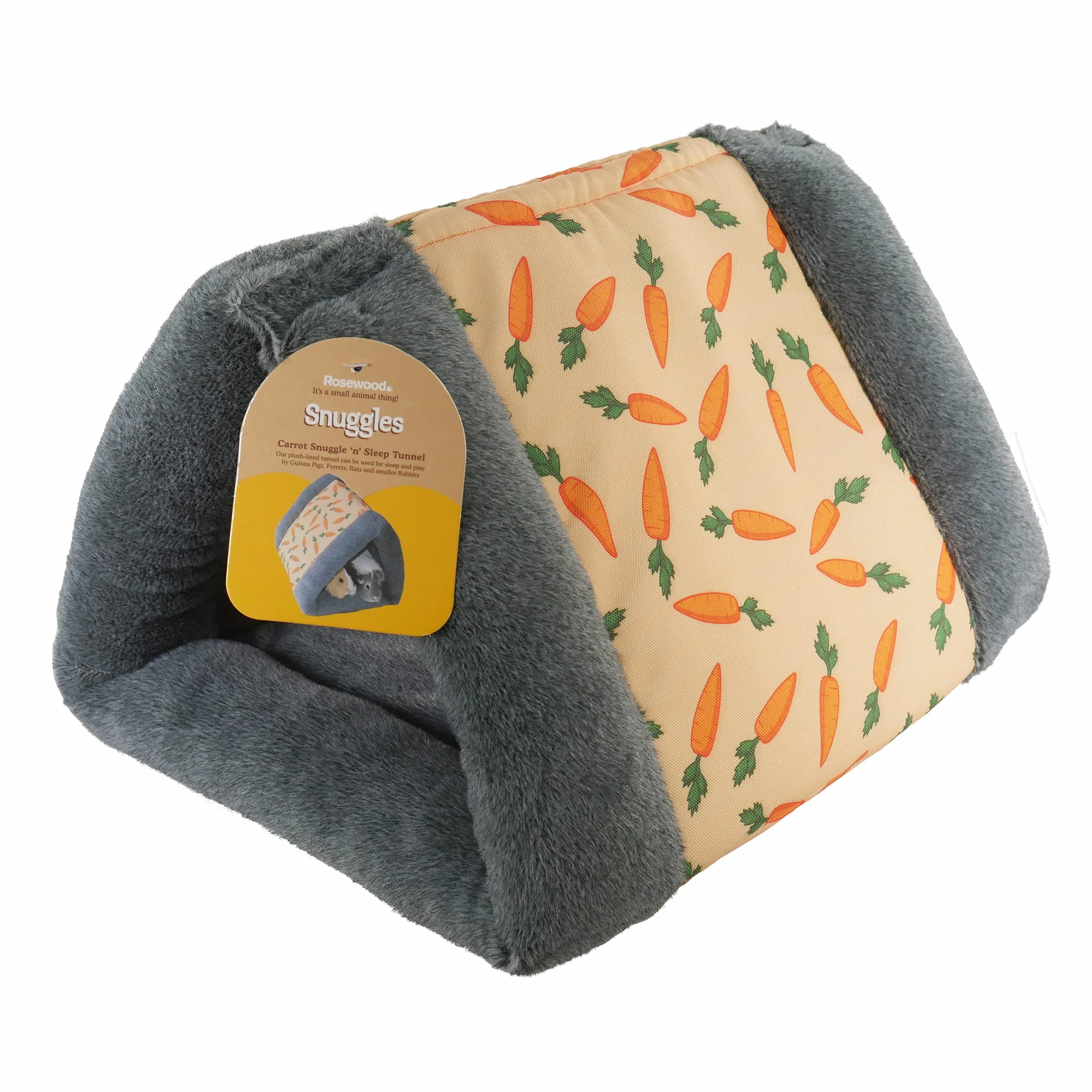 Rosewood Tunel do spania Carrot Snuggle 'n' dla małych zwierząt