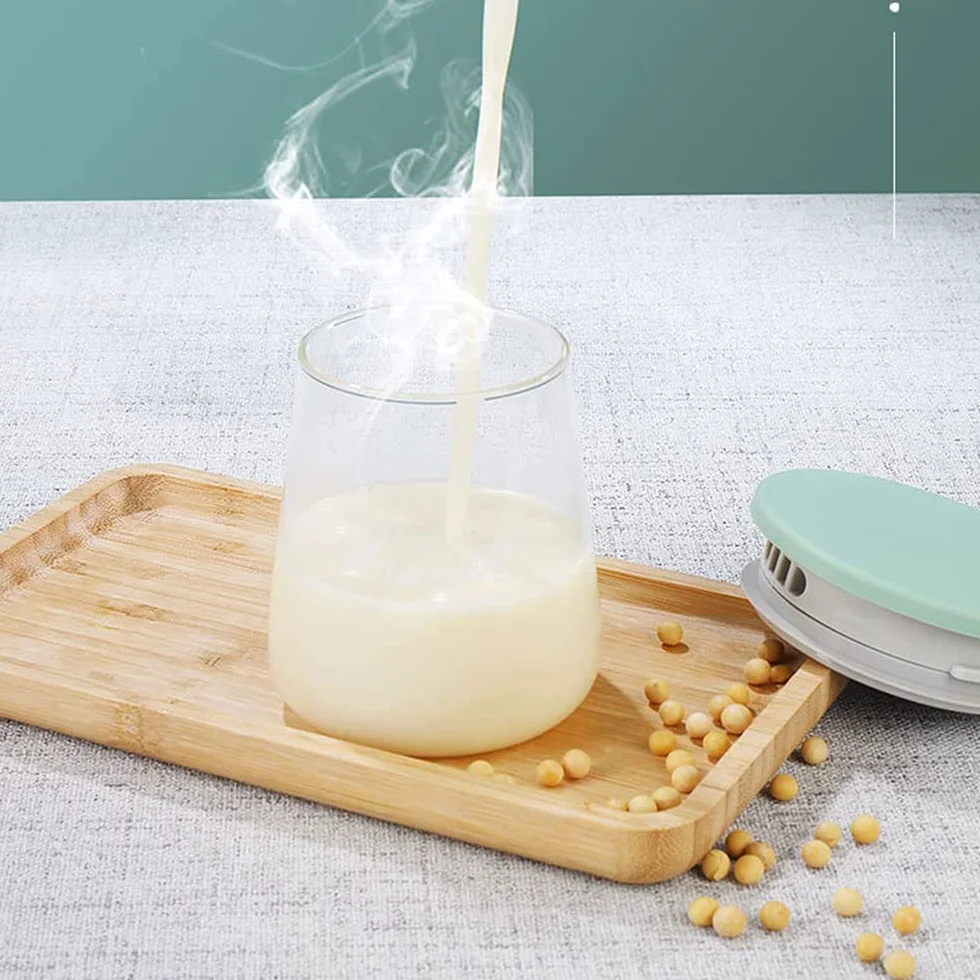Ekspres do mleka sojowego, 350 ml, mini ekspres do mleka sojowego z ostrzem ze stali nierdzewnej, wielofunkcyjny blender do płatków ryżowych