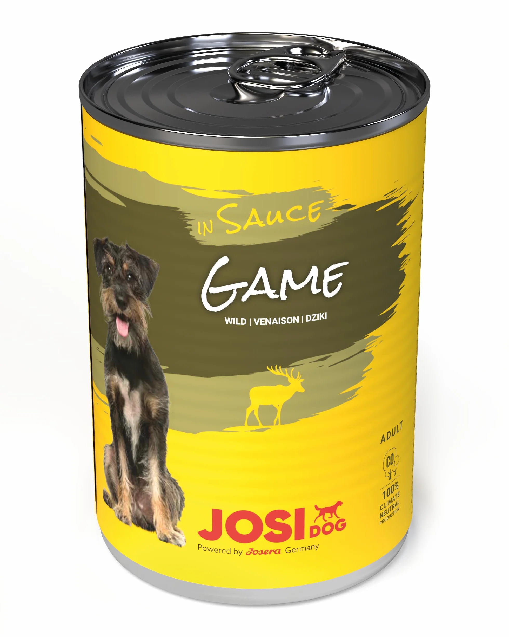 JosiDog Dziczyzna w sosie 12x415g Mokra Karma dla psów