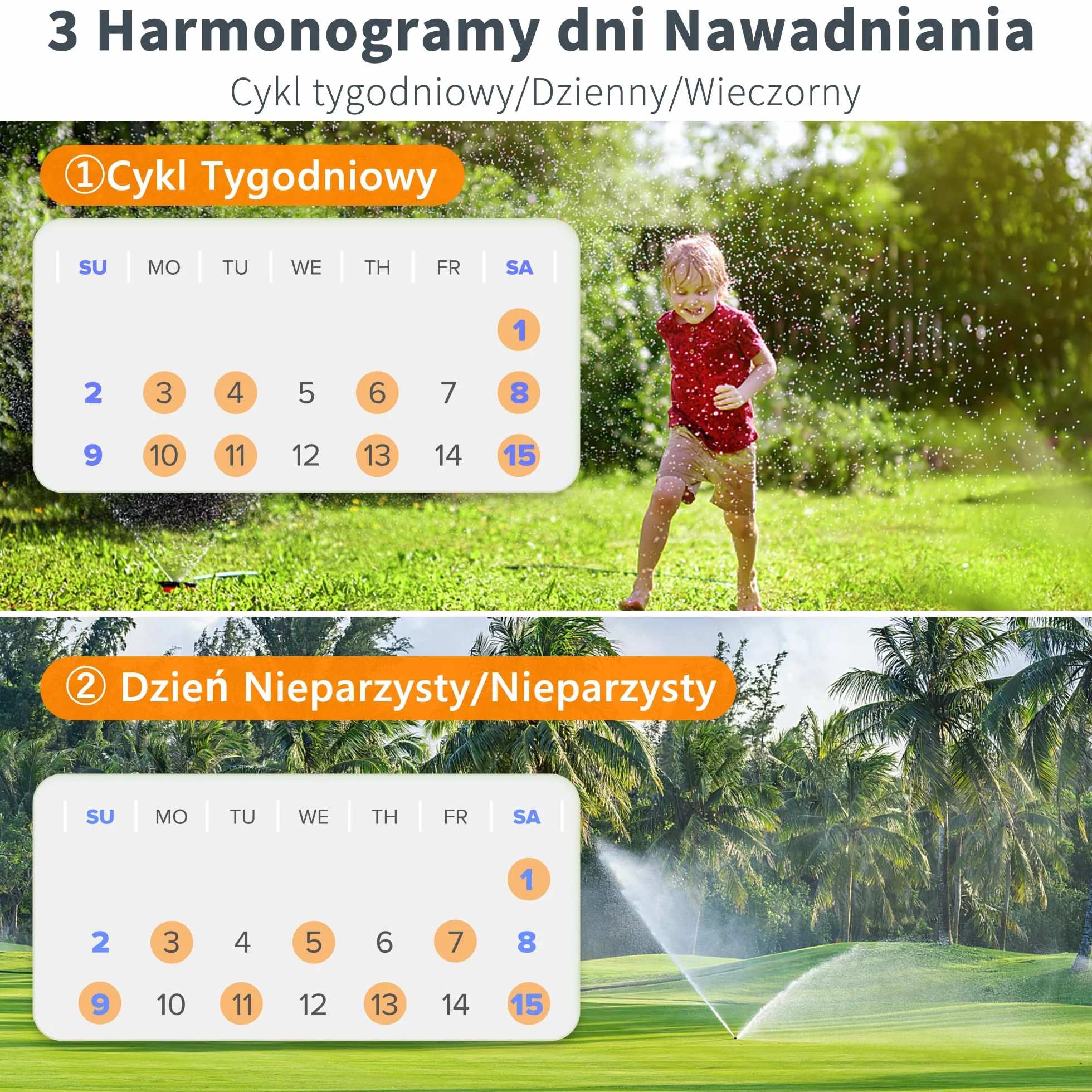 Diivoo 2-drożny timer nawadniania WiFi, miernik przepływu wody, inteligentny komputer nawadniający z aplikacją i 8 programami nawadniającymi, kontroler automatycznego nawadniania ogrodu