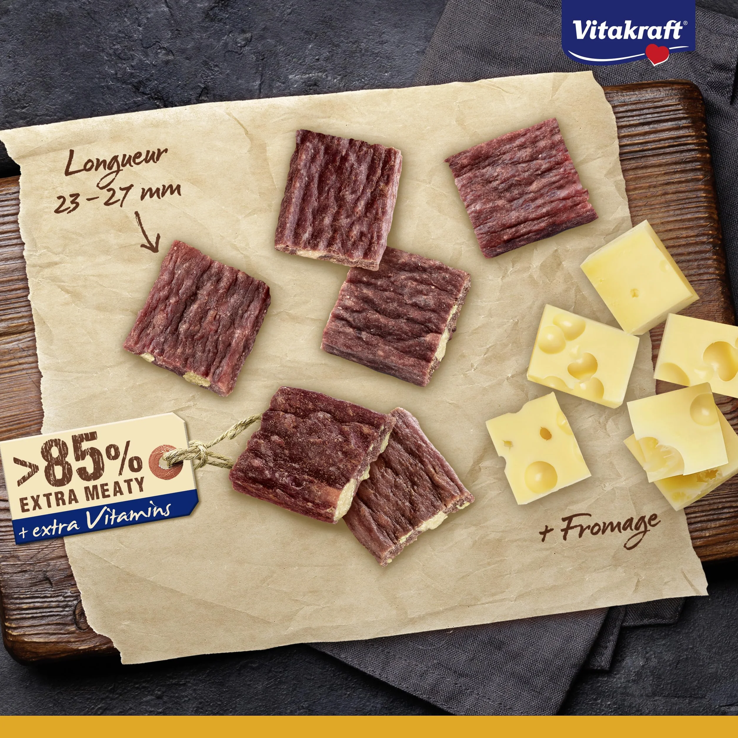 Vitakraft Beef Stick Quadros Karma dla Psów, Wołowina, 70 g